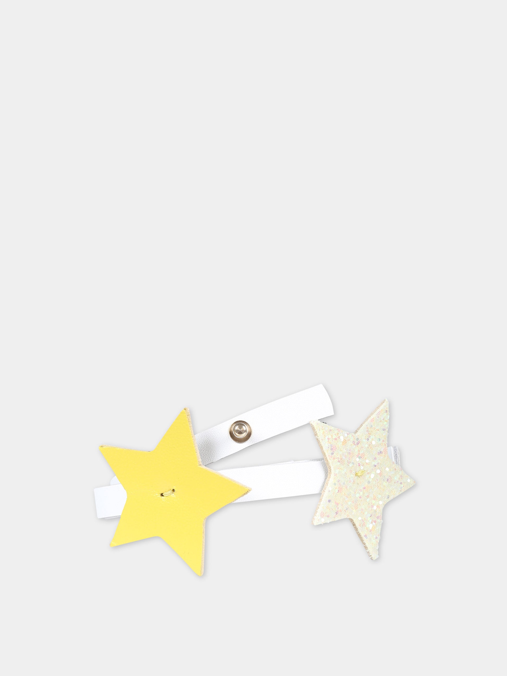 Cintura gialla per bambina con stelle,Illy Trilly,PARTY HAPPY STAR BELT YELLOW