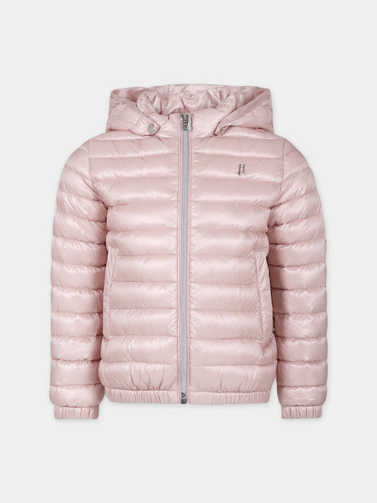 Piumino rosa per bambina con logo,Herno Kids,PI000006X 12017 4011