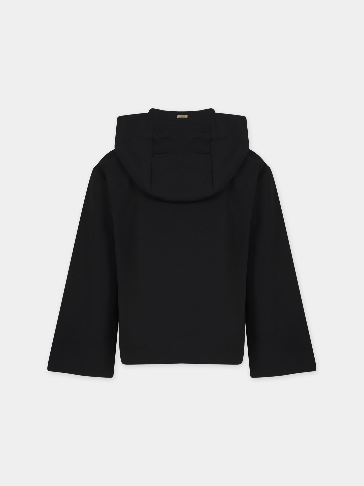 Giubbotto nero per bambina con logo,Herno Kids,GI000082G 12013 9300