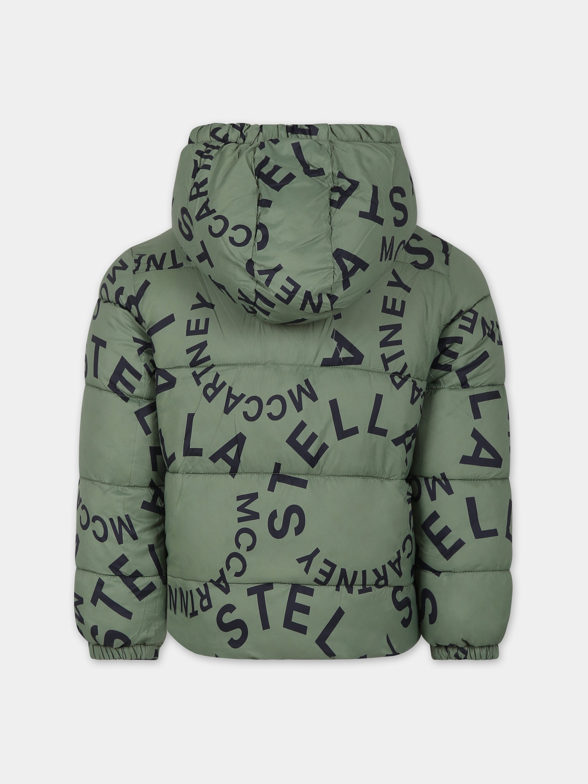 Piumino nero reversibile per bambino con logo,Stella Mccartney Kids,TT2Q77 Z0536 930