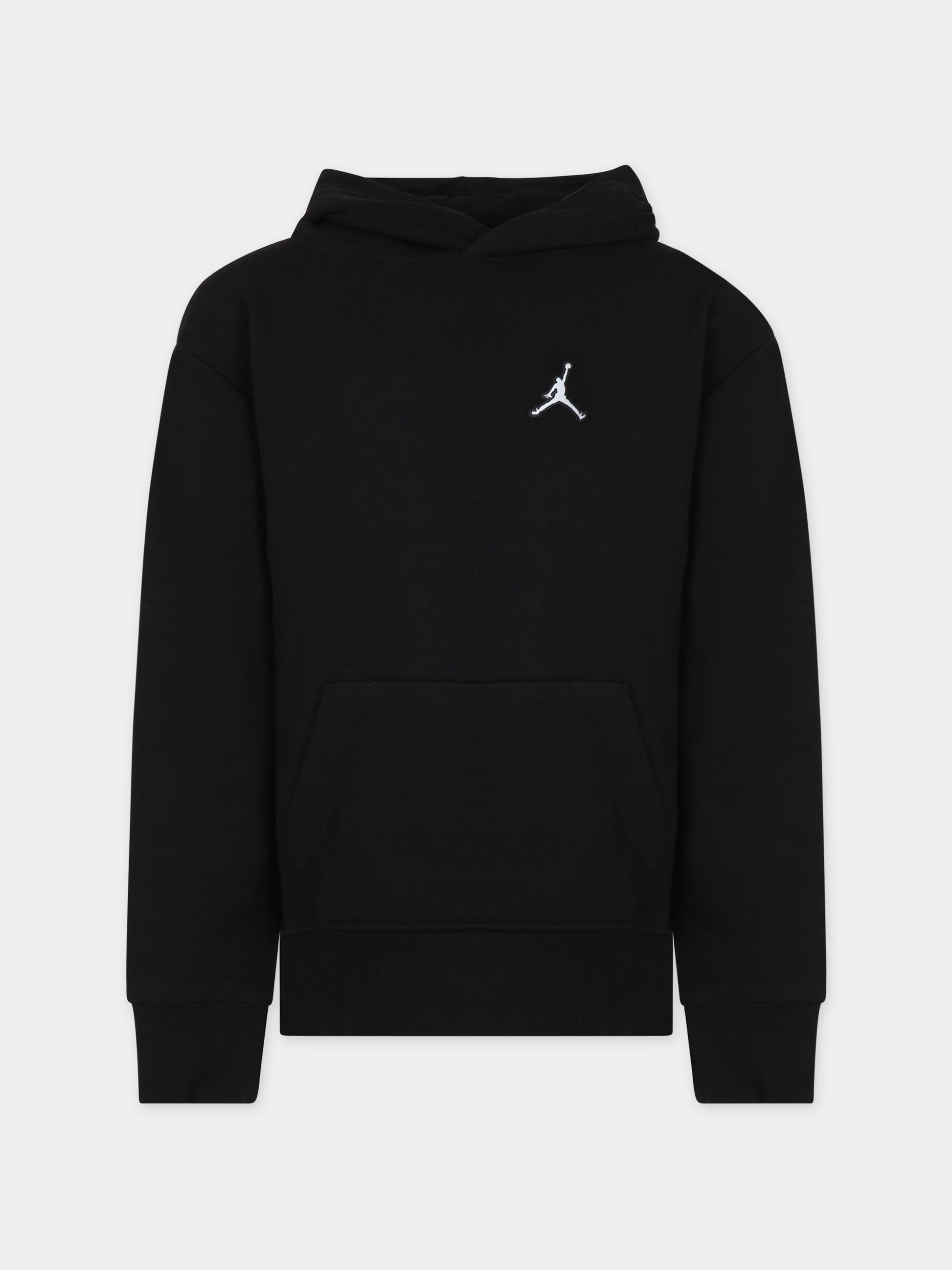 Felpa nera per bambini con ricamo,Jordan,95A905 023