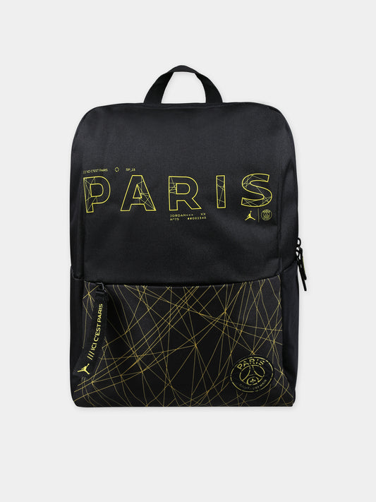 Zaino nero per bambini con scritta,Jordan,9A0740 023