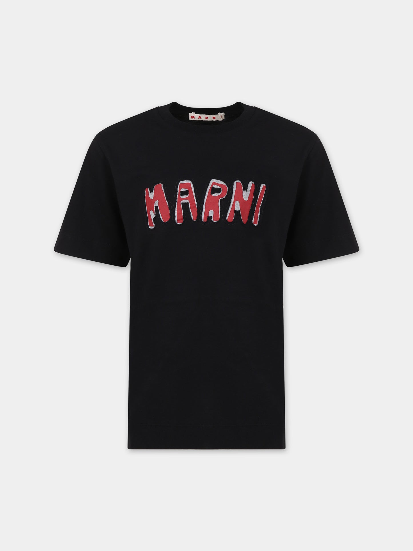 T-shirt blu per bambini con logo,Marni Kids,M00921 0M900