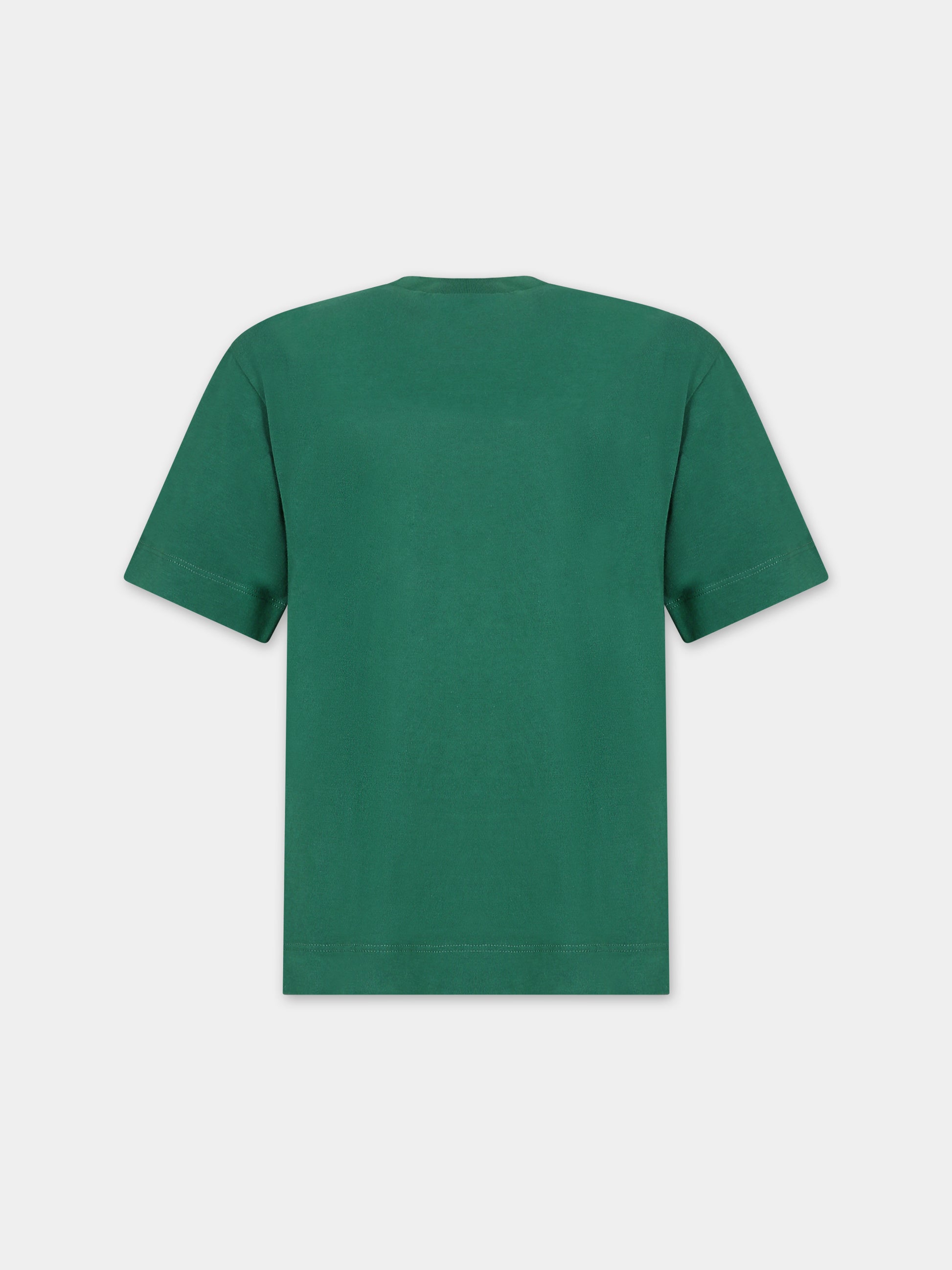 T-shirt verde per bambini con logo,Marni Kids,M00921 0M523