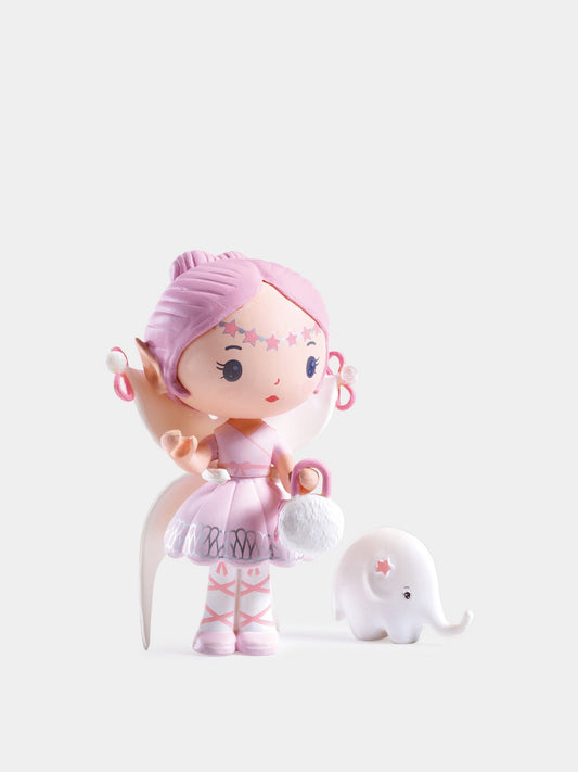 Bambola rosa per bambina con elefante,Djeco,DJ06950