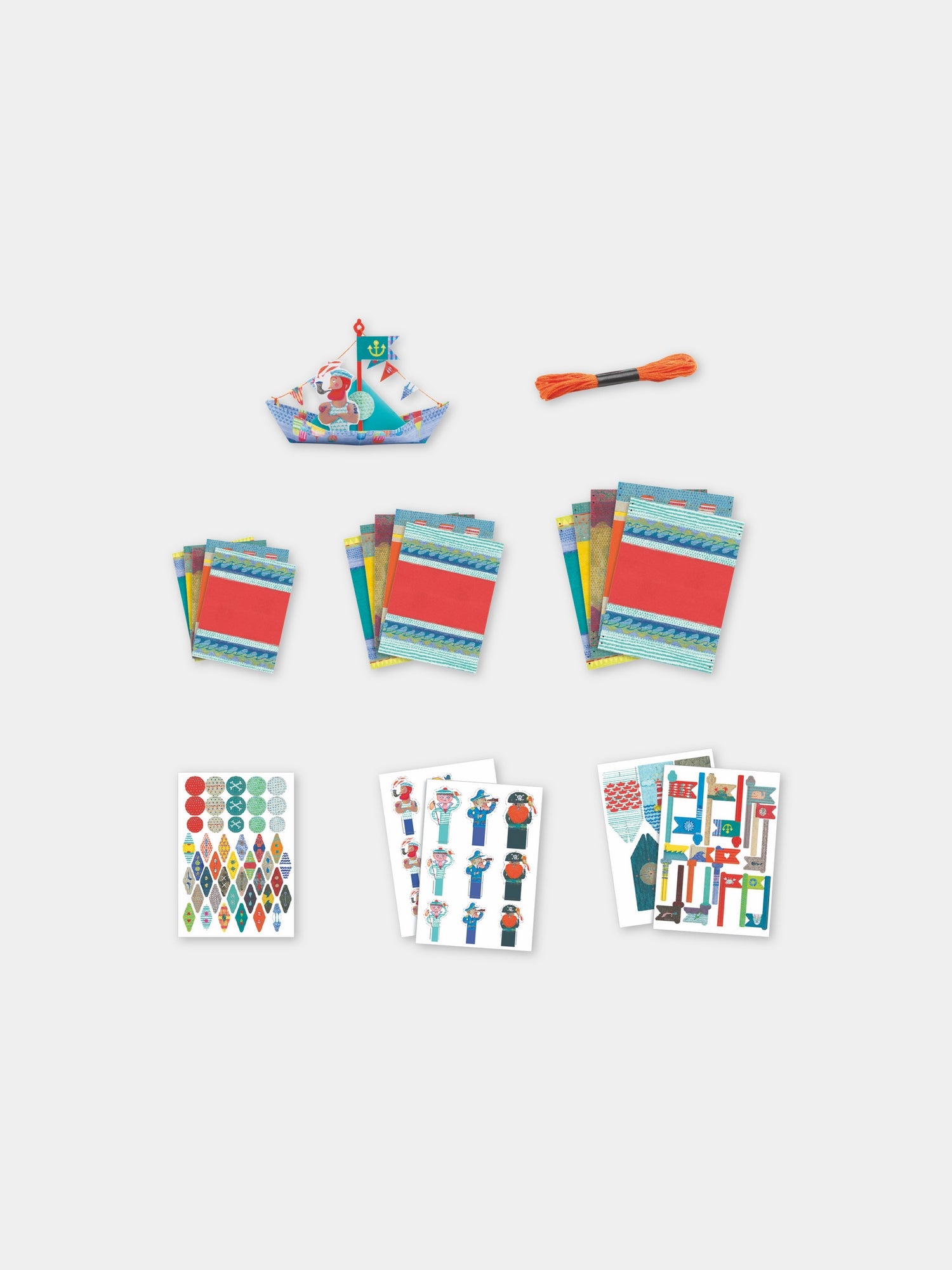 Set origami multicolor per bambini,Djeco,DJ08779