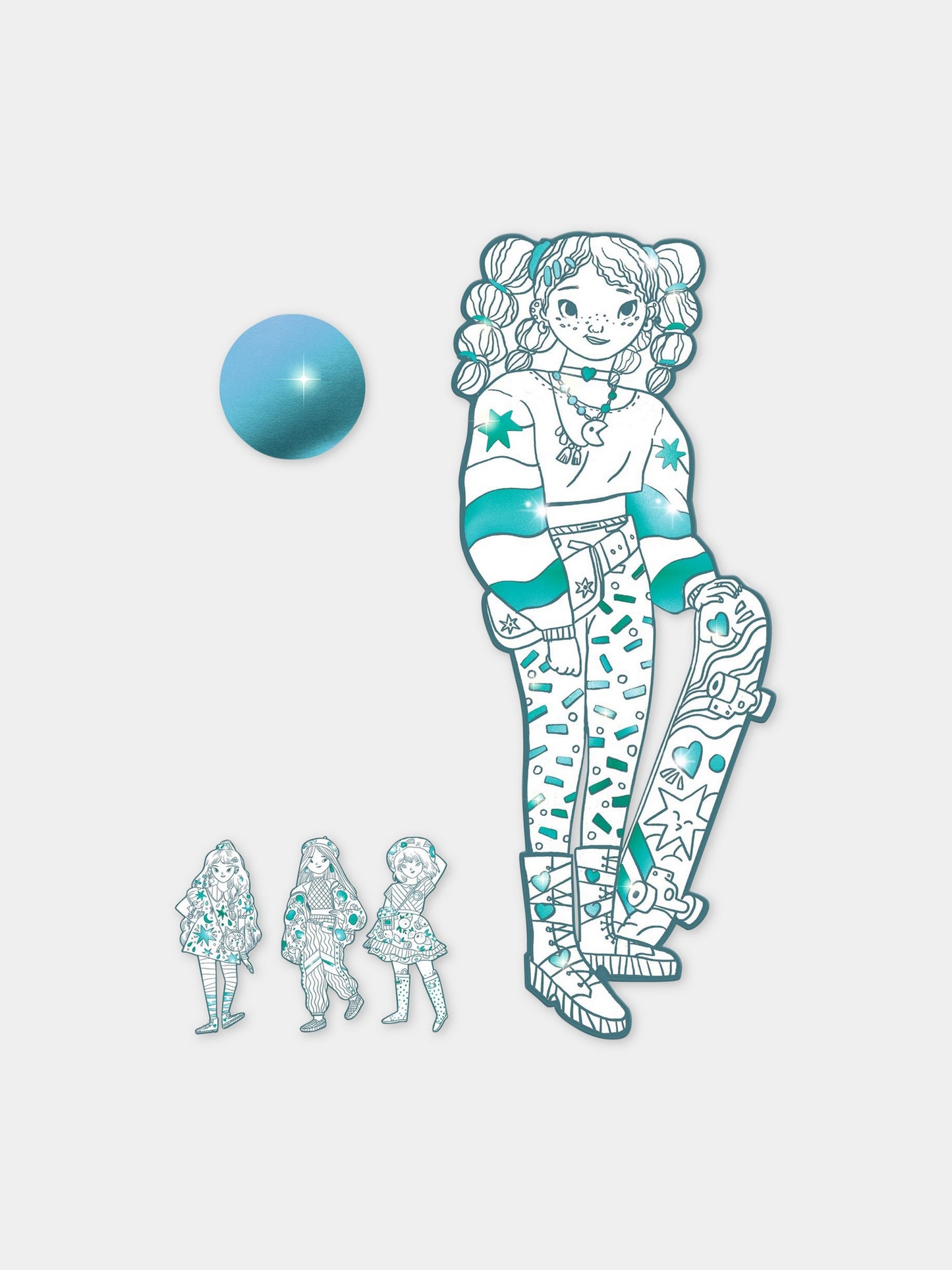 Modelle da colorare per bambini,Djeco,DJ09547