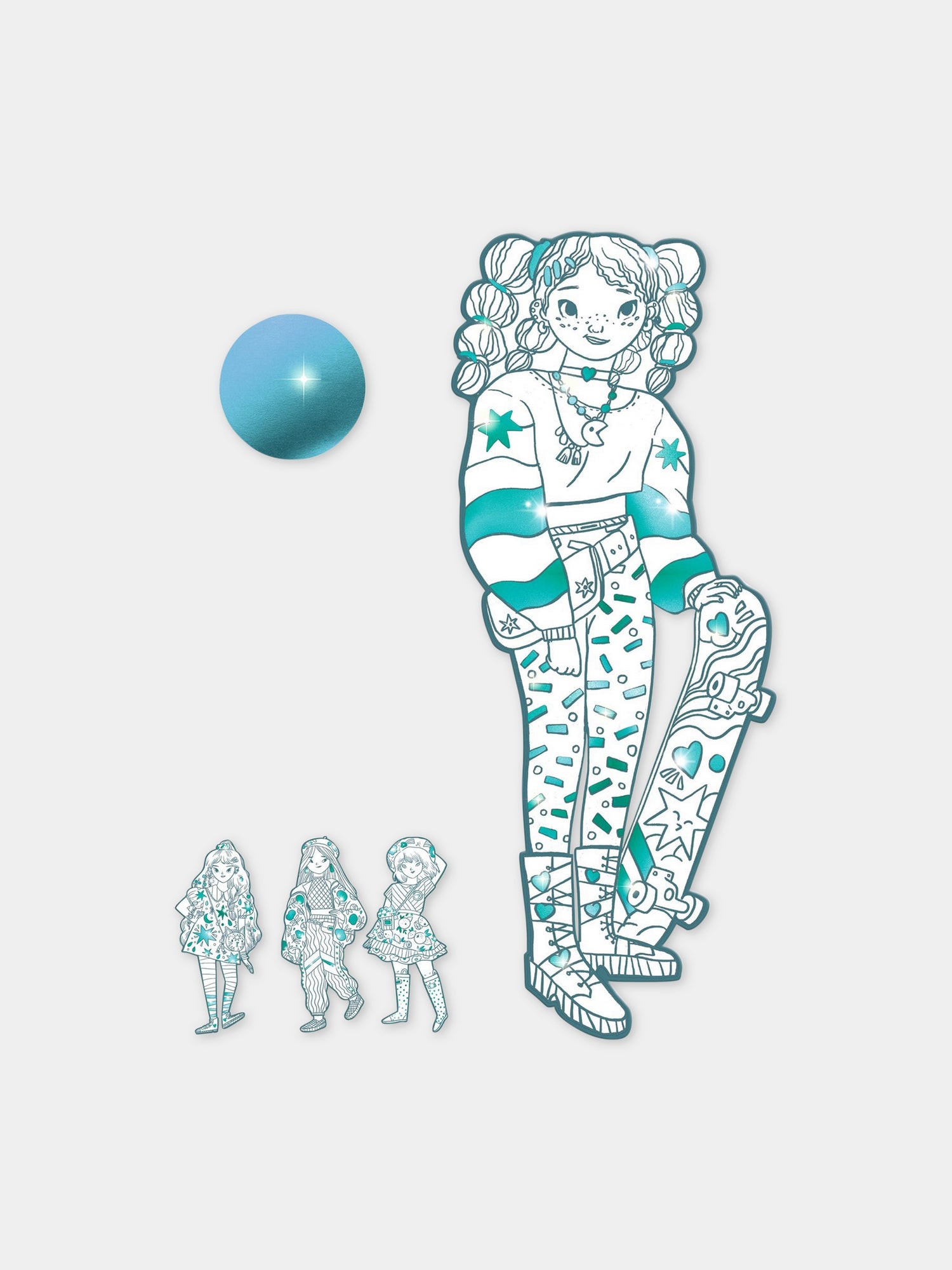 Modelle da colorare per bambini,Djeco,DJ09547