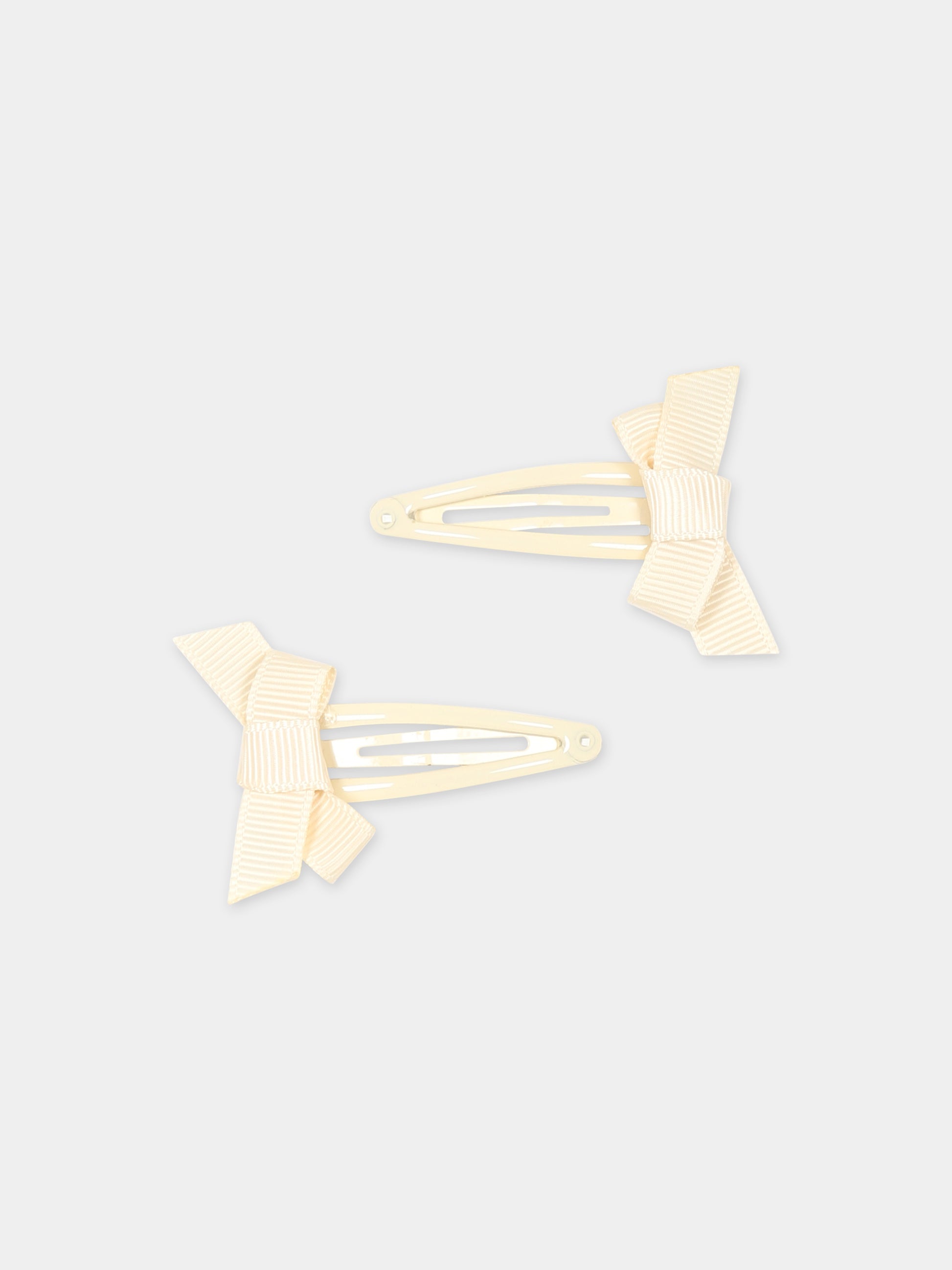 Set fermagli avorio per neonata con fiocco,Lil' Atelier,13224091 BLEACHED SAND