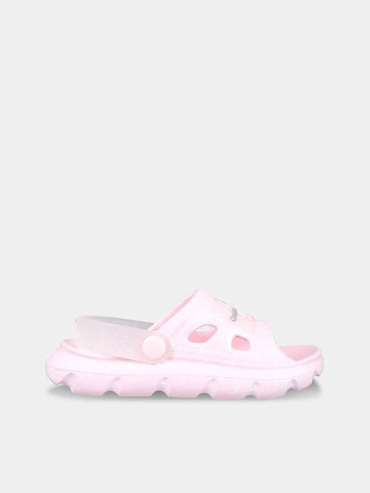 Sandali rosa per bambina con logo,Calvin Klein Kids,V1A2 80840 0083X054