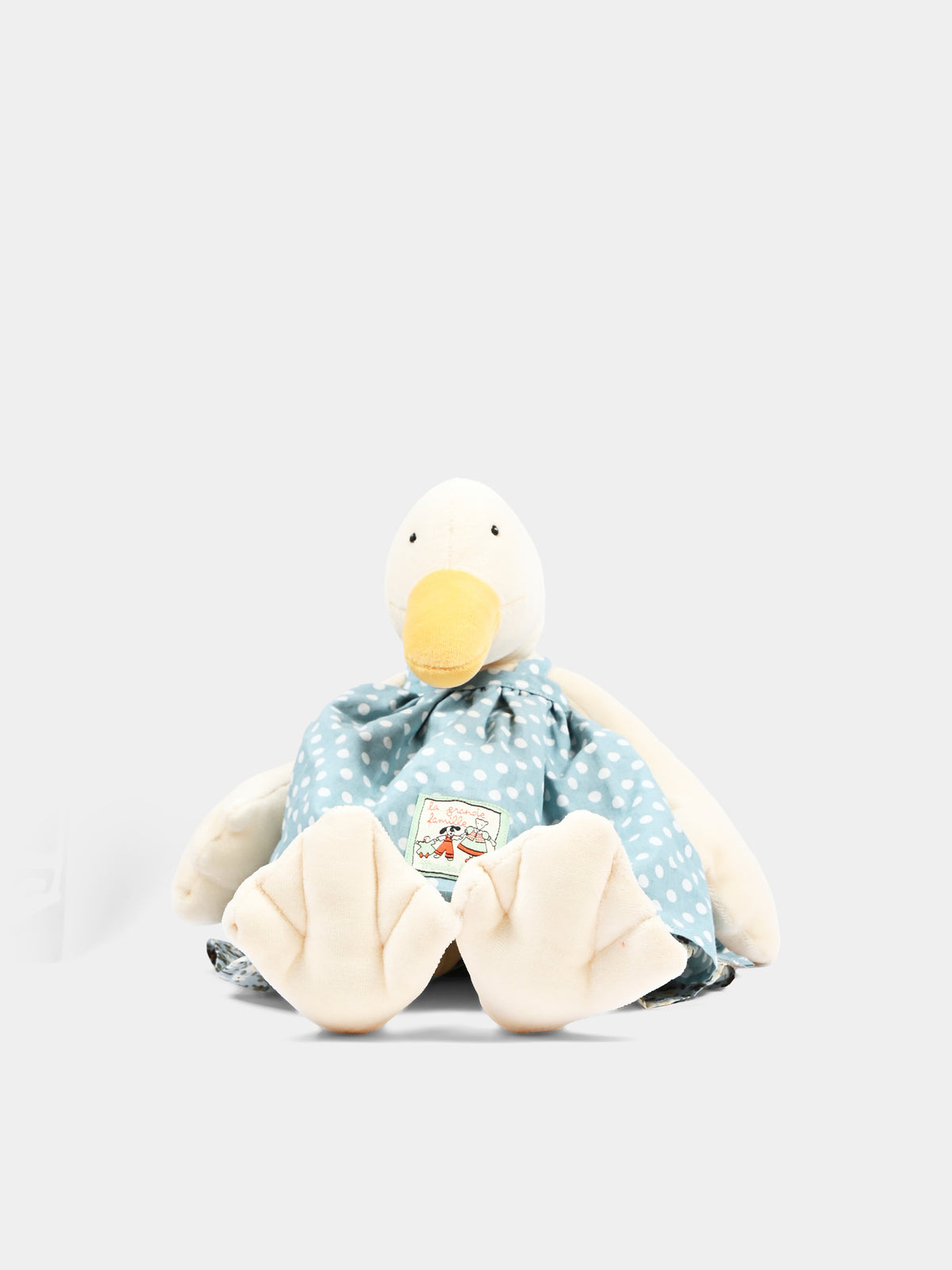 Ivory polka dot plush Ochetta Jeanne for kids