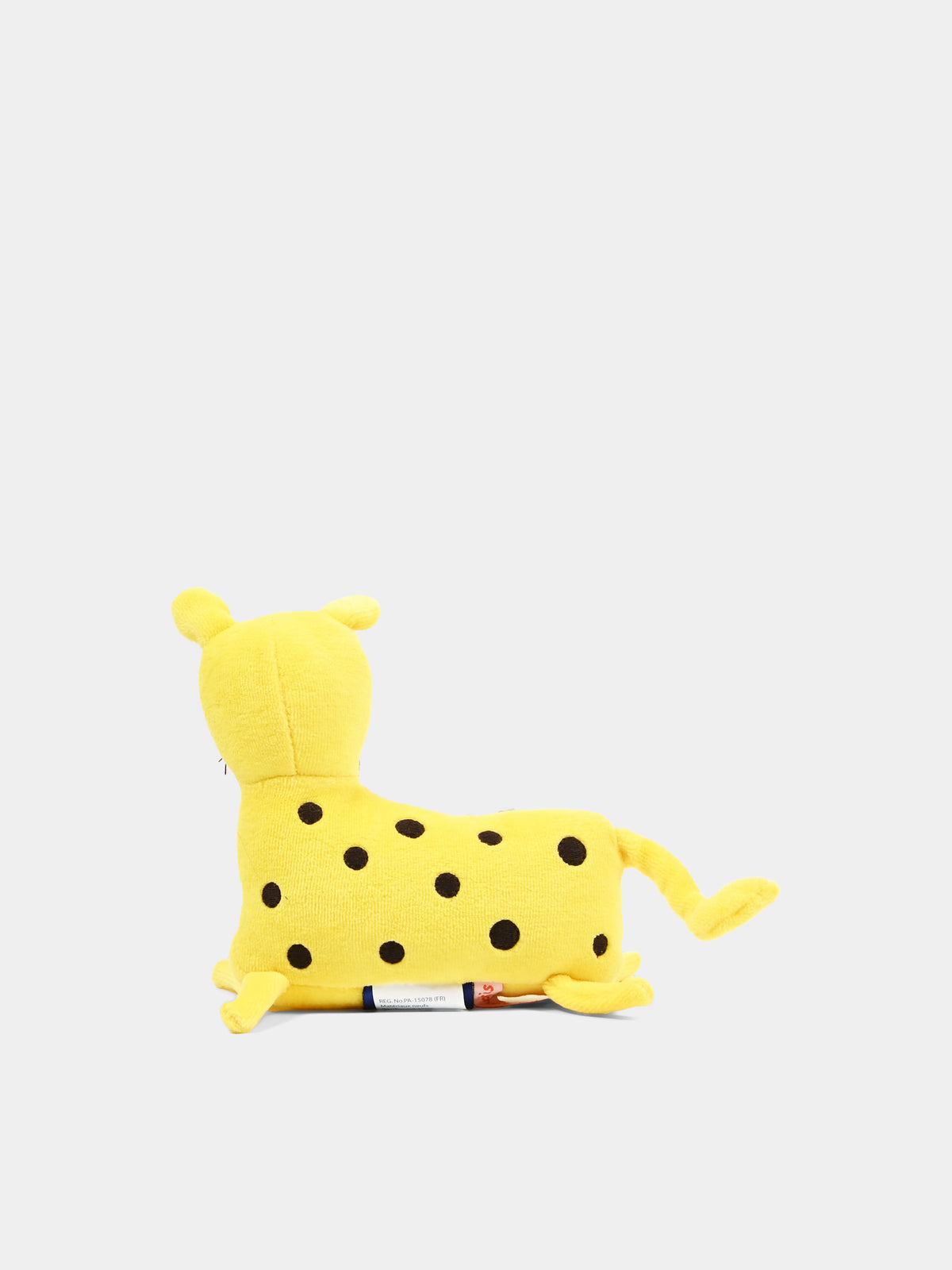 Yellow polka dot leopard plush for kids