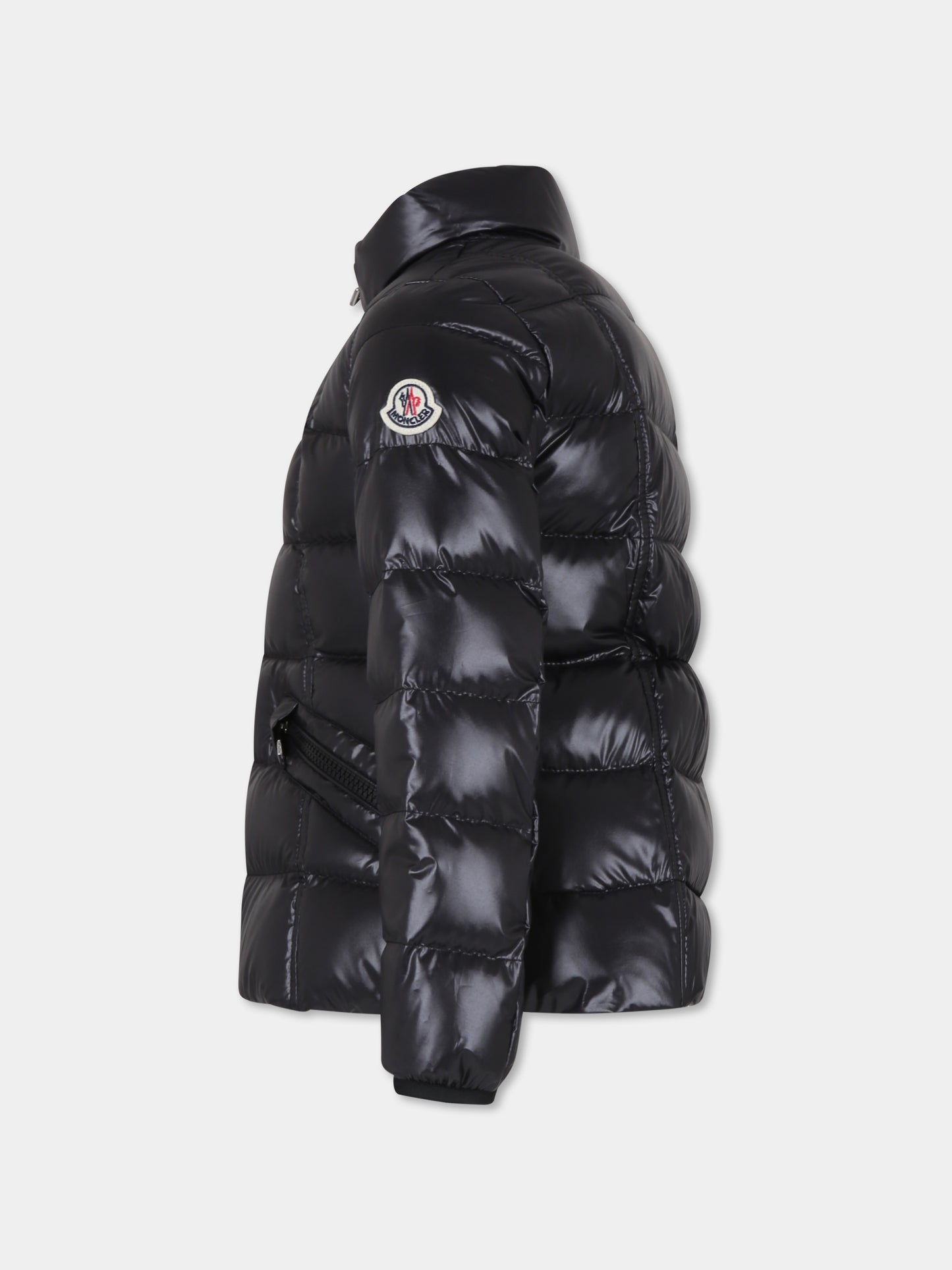 Piumino Ainay nero per bambina con logo,Moncler Kids,J2954 1A00007 595ZJ 999