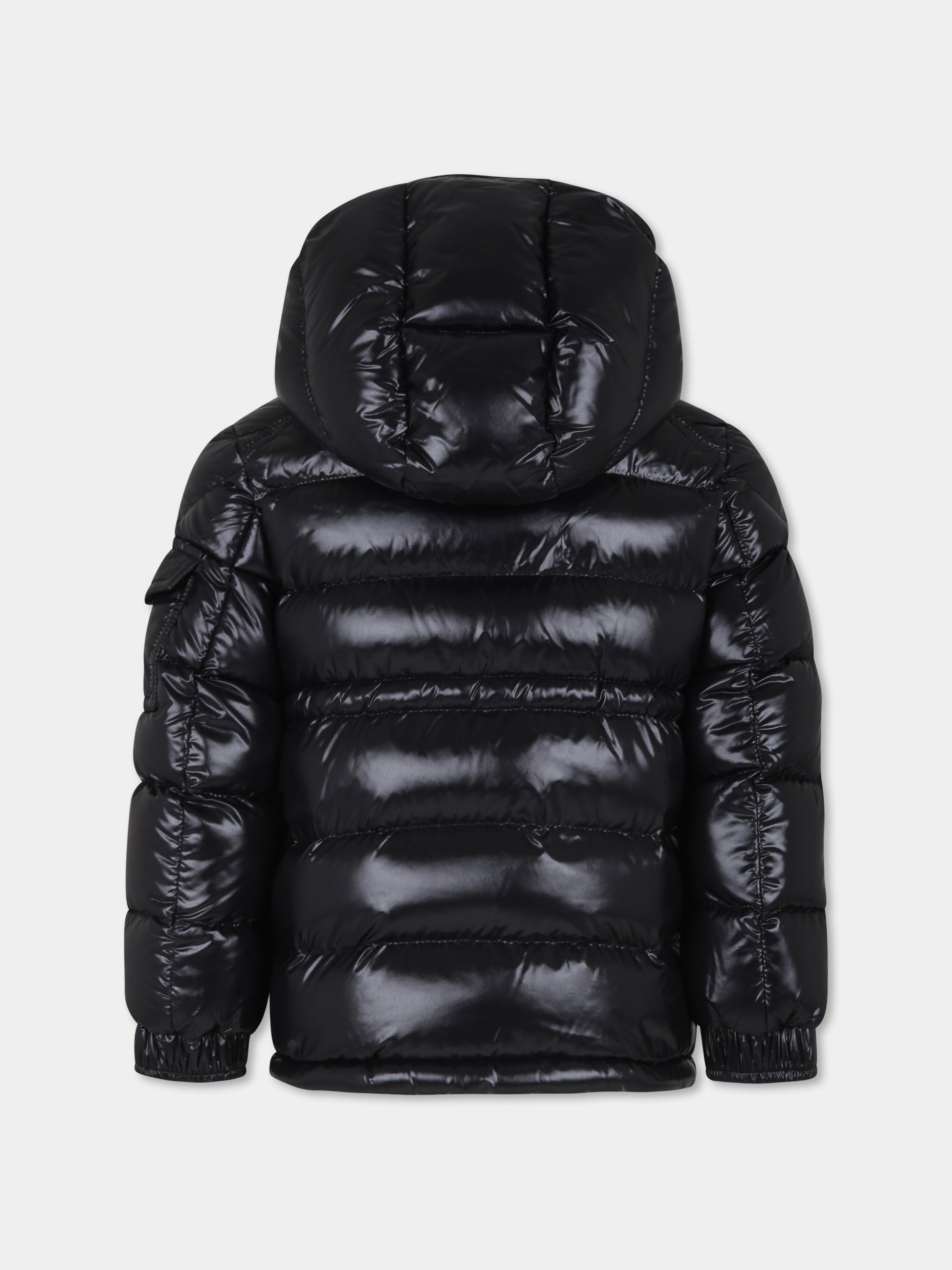 Piumino Maire nero per bambino con logo,Moncler Kids,J2954 1A00083 68950 999