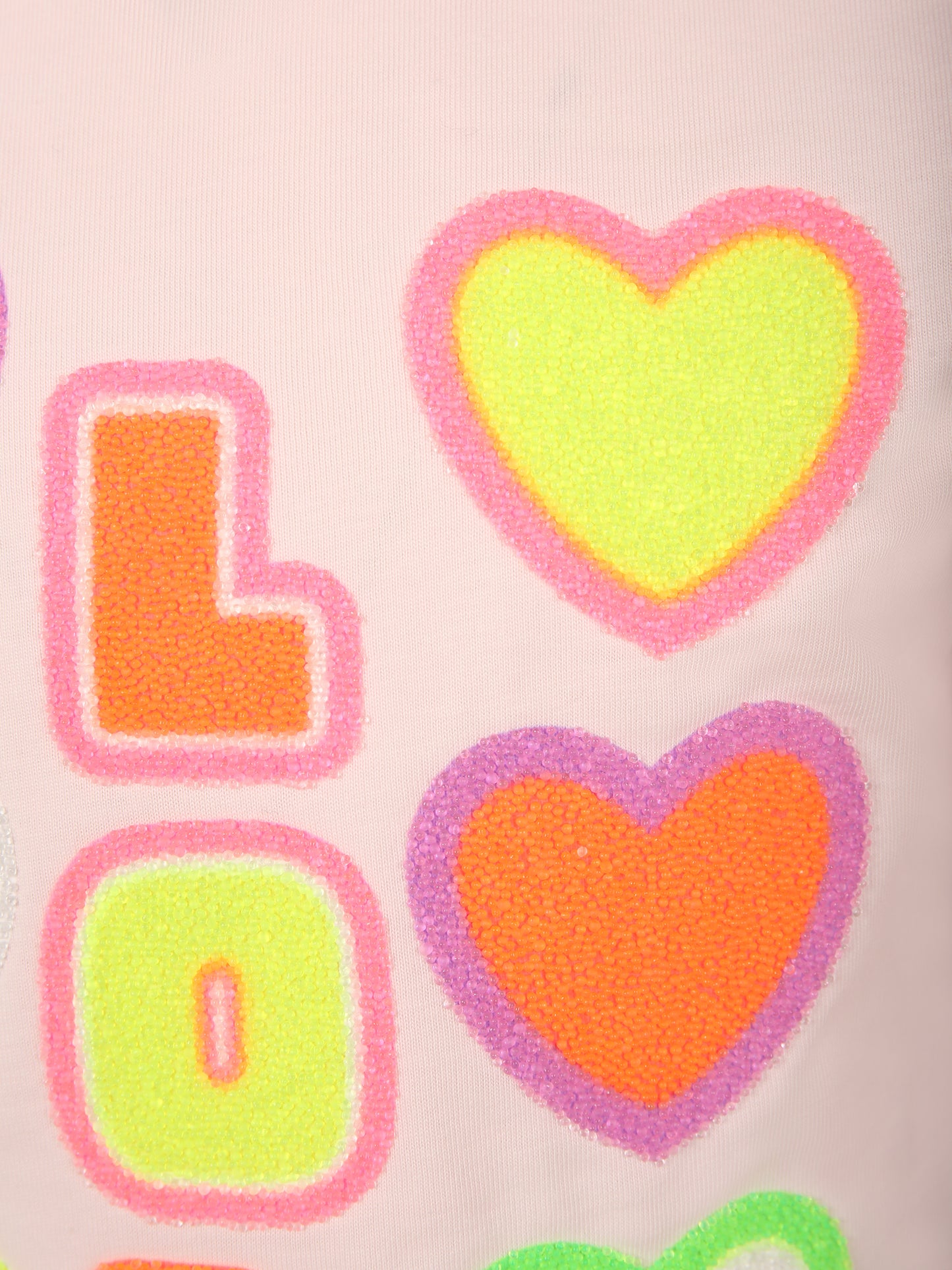 T-shirt rosa per bambina con cuore e scritta,Billieblush,U15C08 45S