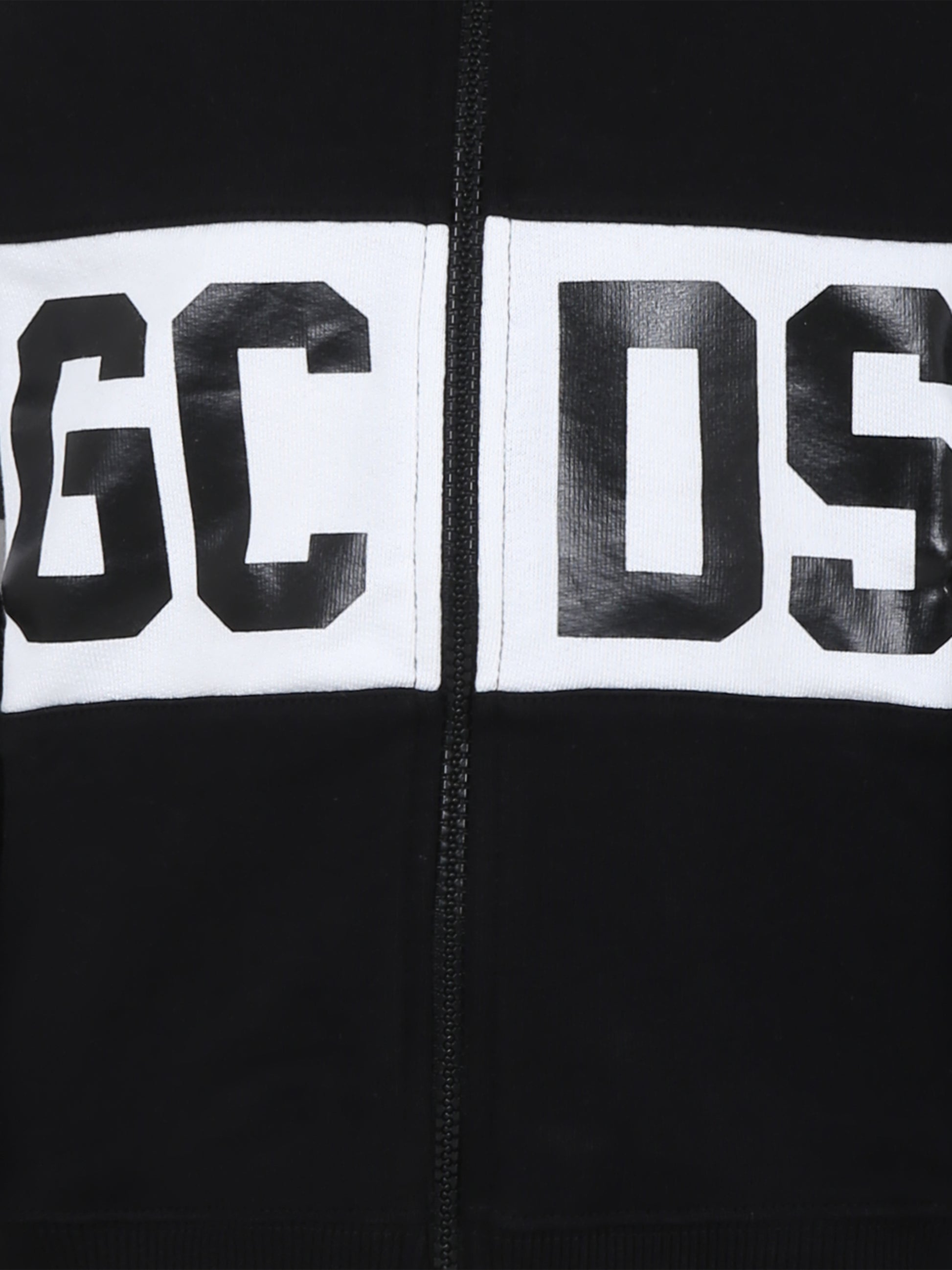 Felpa nera per bambini con logo,Gcds Kids,DNF004 LCA33 60100