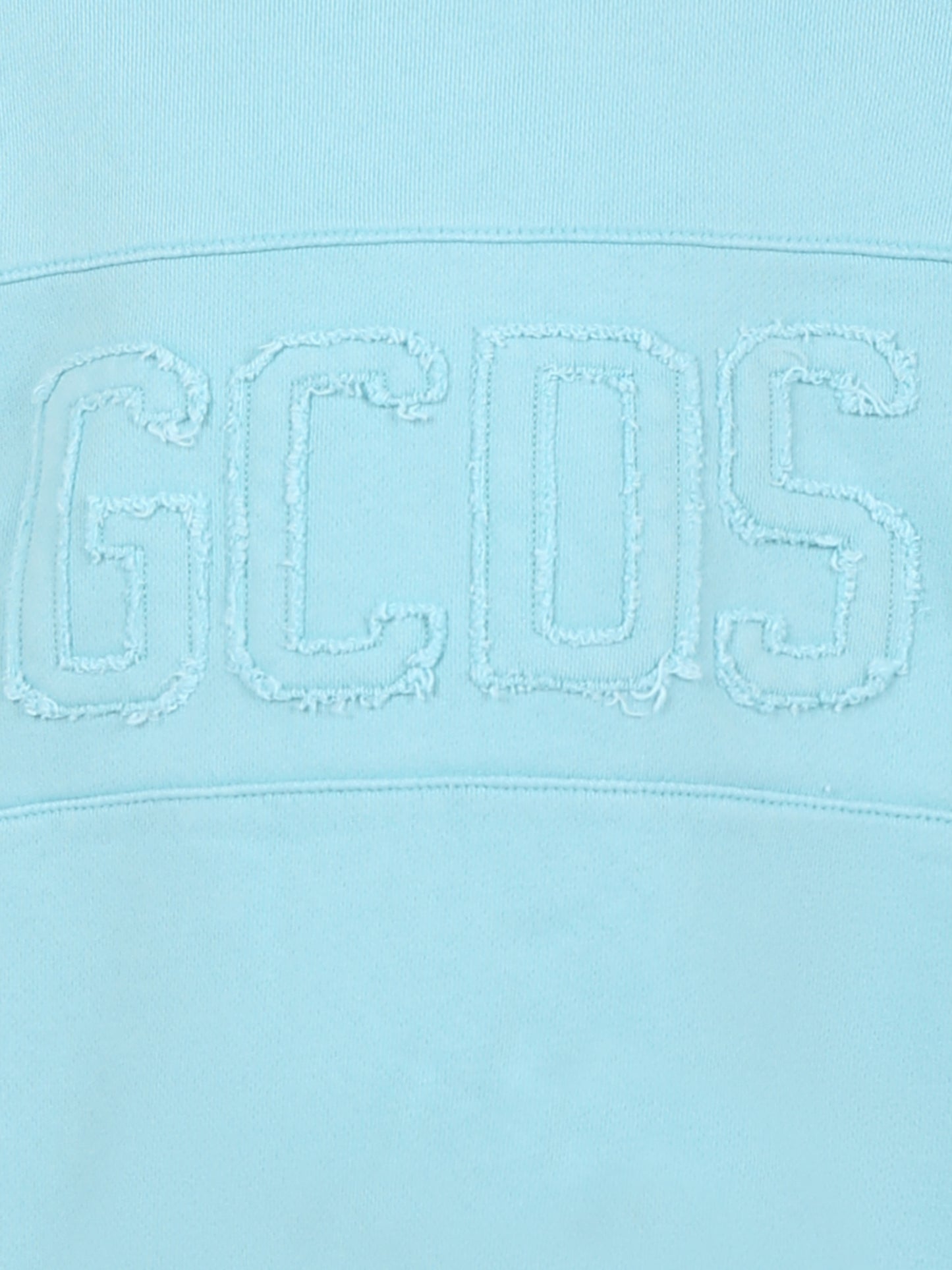 Felpa celeste per bambini con logo,Gcds Kids,DMF00D LCC01 30410