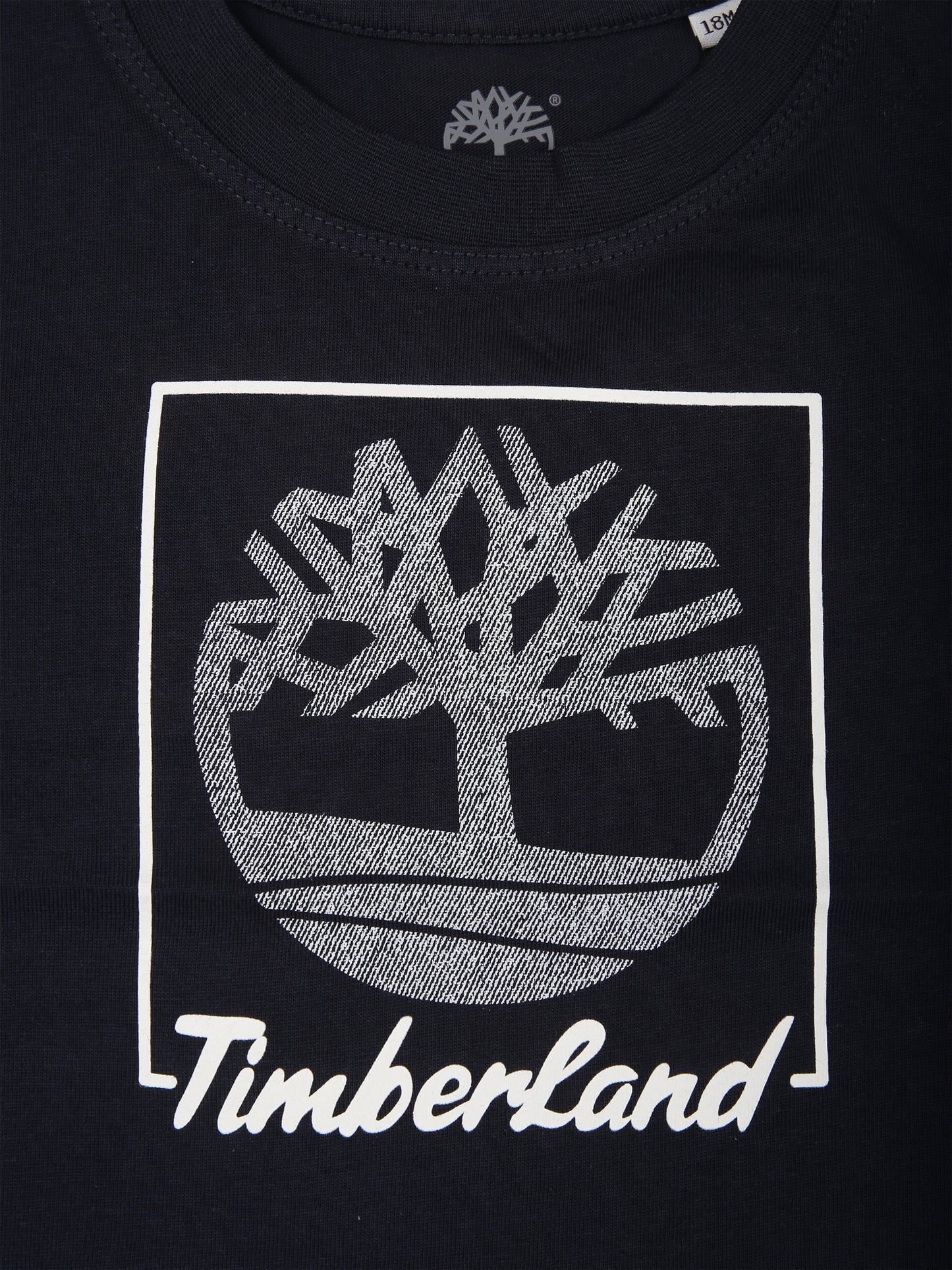 T-shirt blu per neonato con stampa logo,Timberland,T60002 857