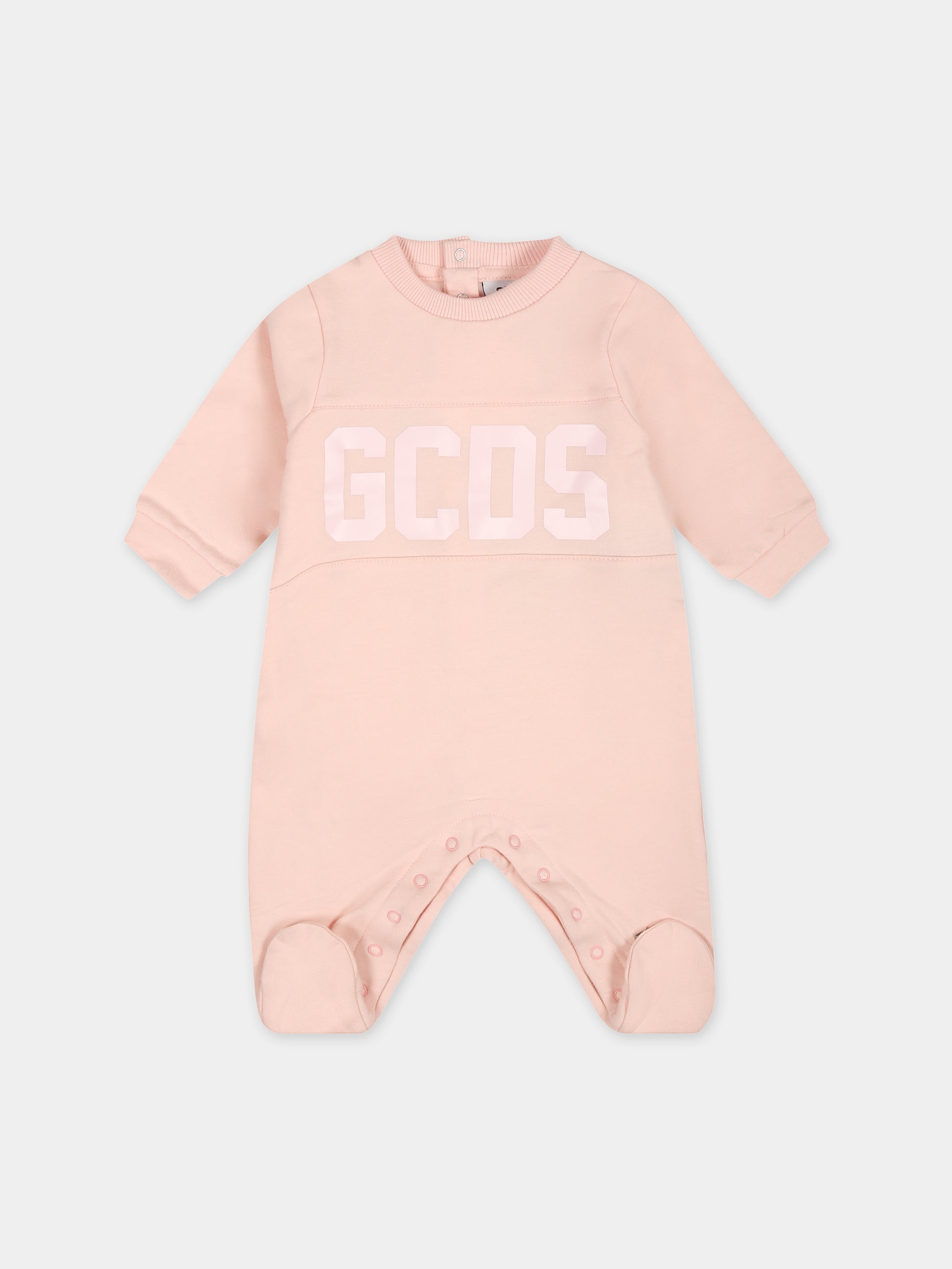 Set rosa per neonata con logo,Gcds Kids,GOY007 LDA26 52859