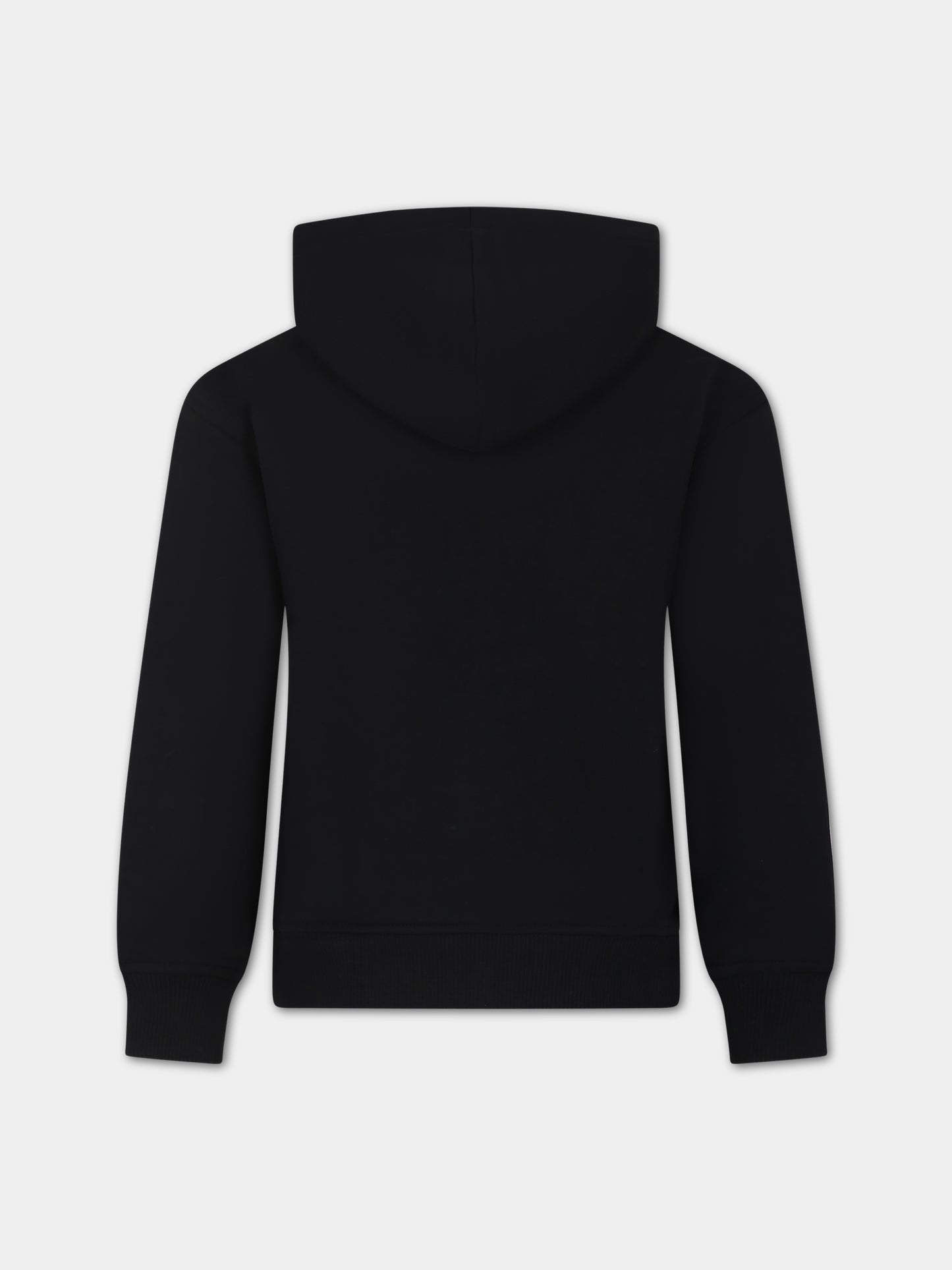 Felpa nera per bambino con Teddy Bears e logo,Moschino Kids,HUF07I LCA58 60100