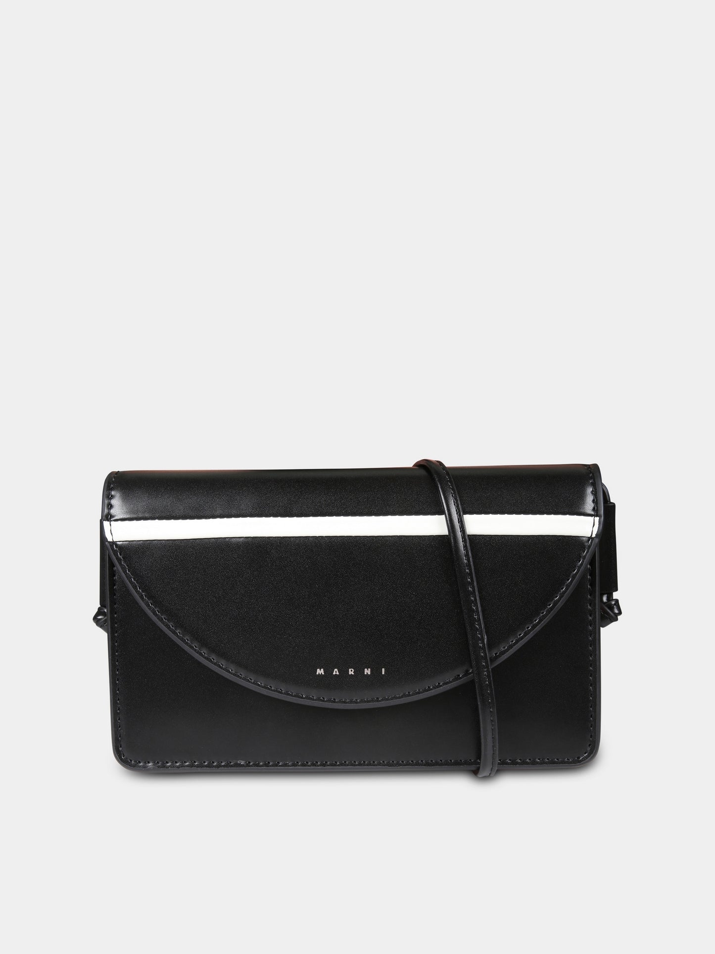 Borsa nera per bambina con logo,Marni Kids,M01256 M00TK MW86F 0M900
