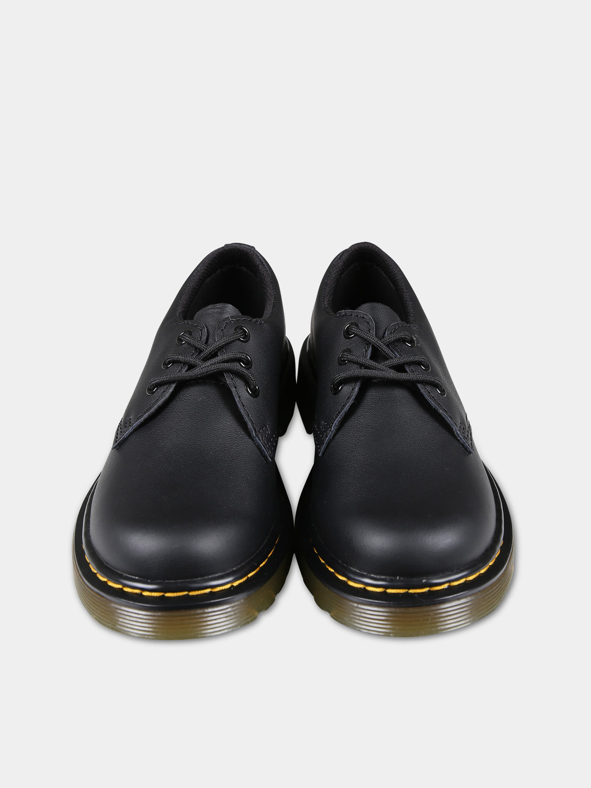 1461 black lace-ups for kids