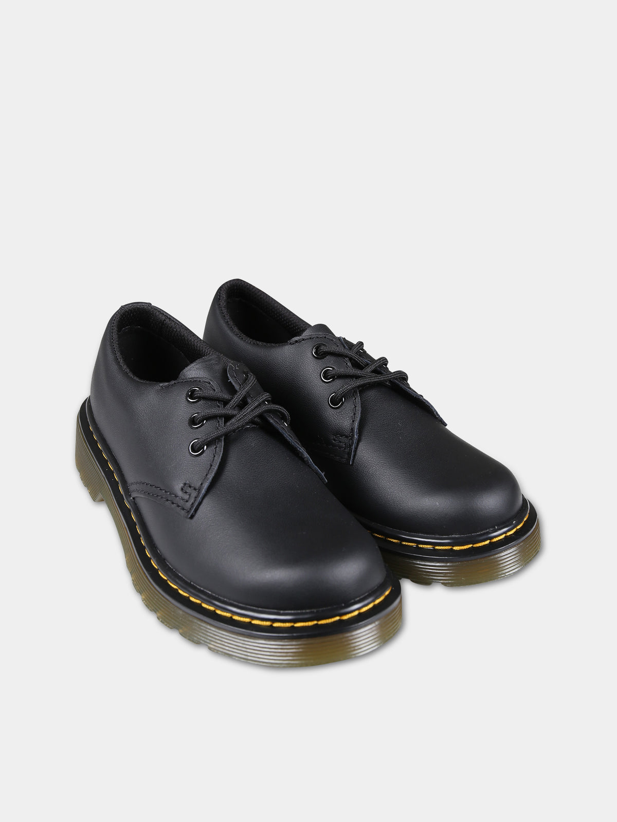 1461 black lace-ups for kids