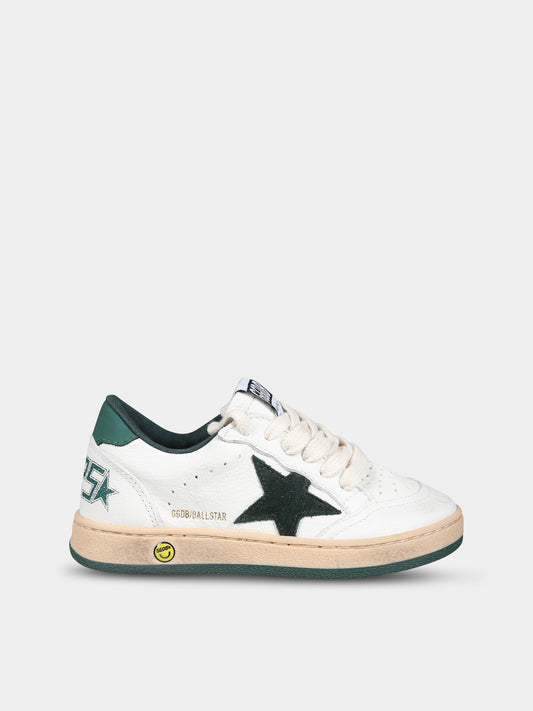 Sneakers Ball Star bianche per bambini con stella,Golden Goose,GJF00439 F004827 10502