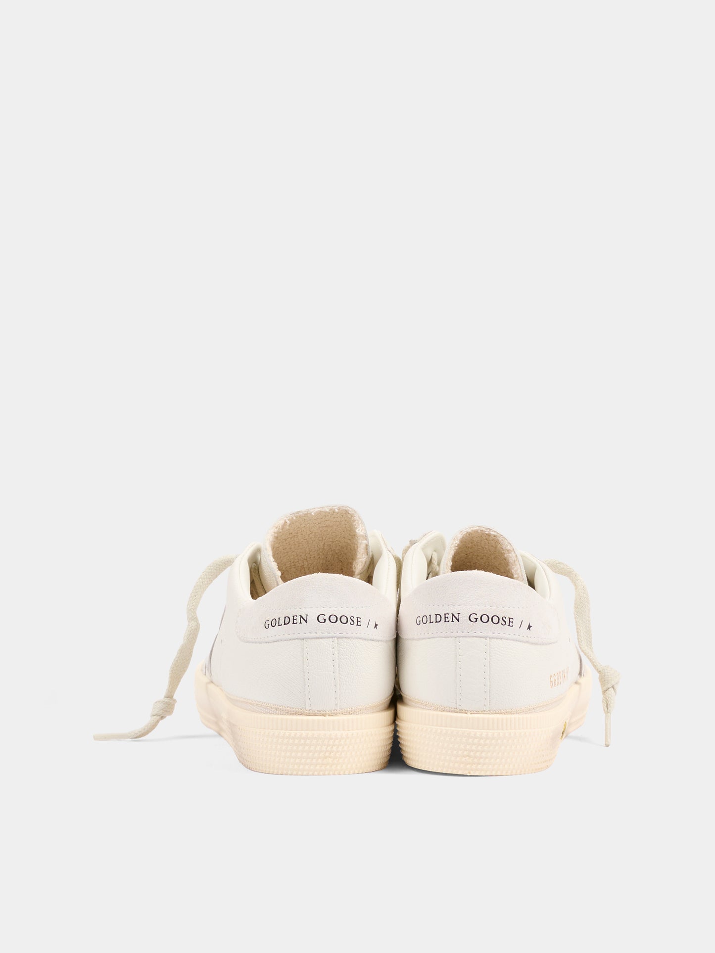 Sneakers May avorio per bambini con stella,Golden Goose,GTF00495 F004814 10100