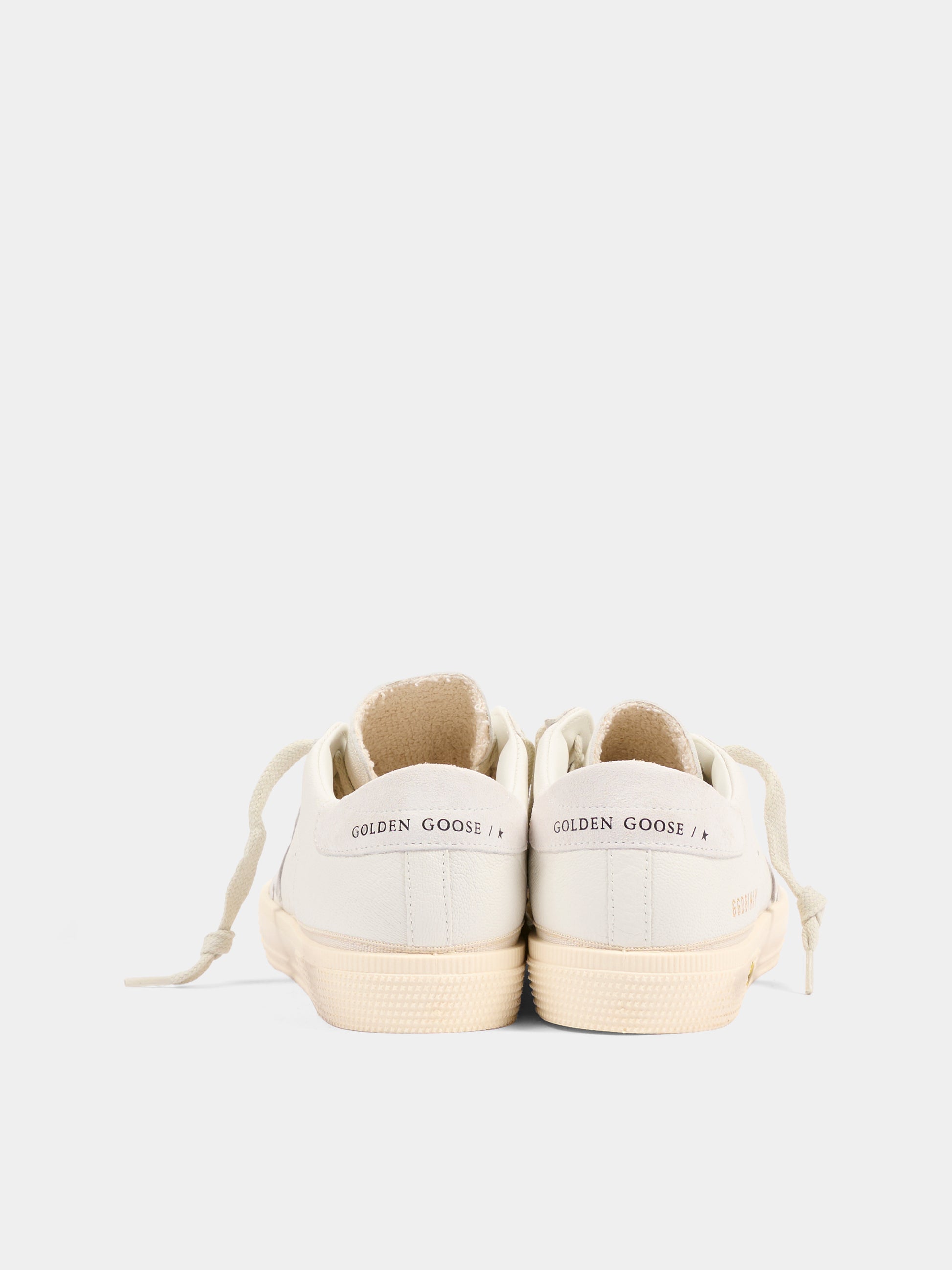 Sneakers May avorio per bambini con stella,Golden Goose,GTF00495 F004814 10100