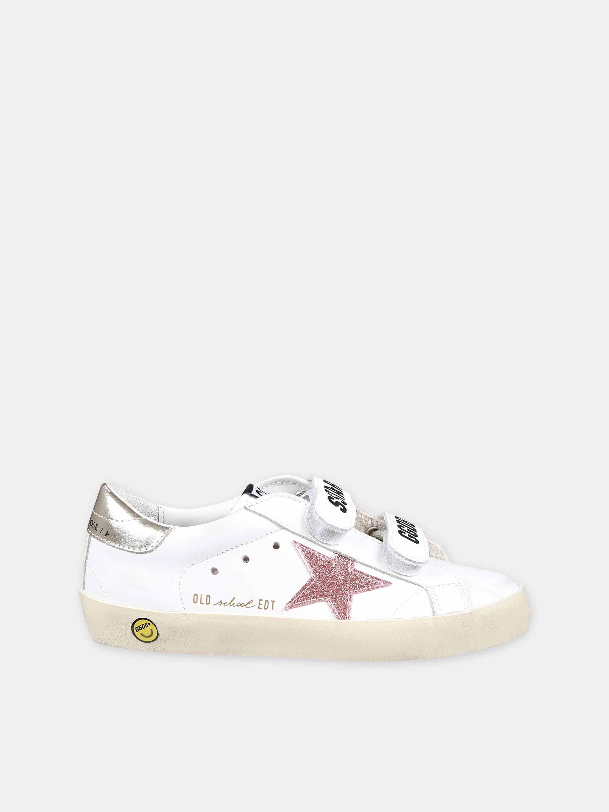 Sneakers Old School bianche per bambina con stella,Golden Goose,GJF00111 F006072 11902