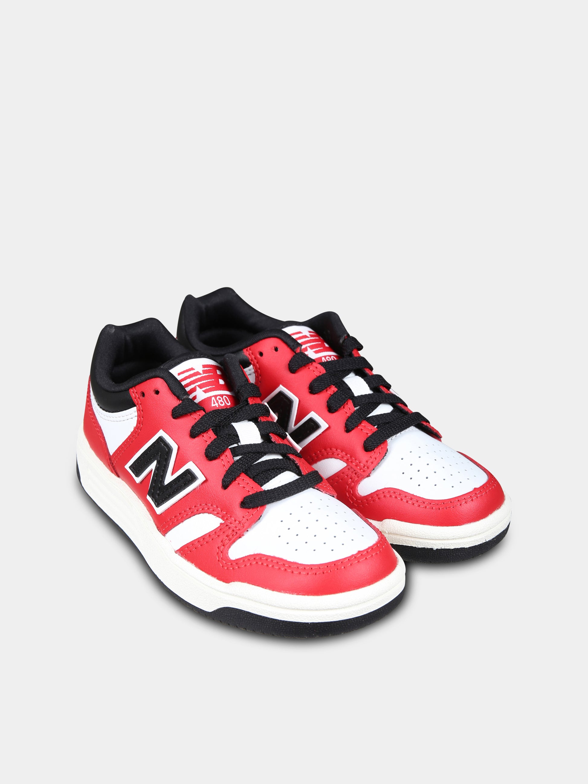 Sneakers 480 rosse per bambini con logo,New Balance,PSB480TT