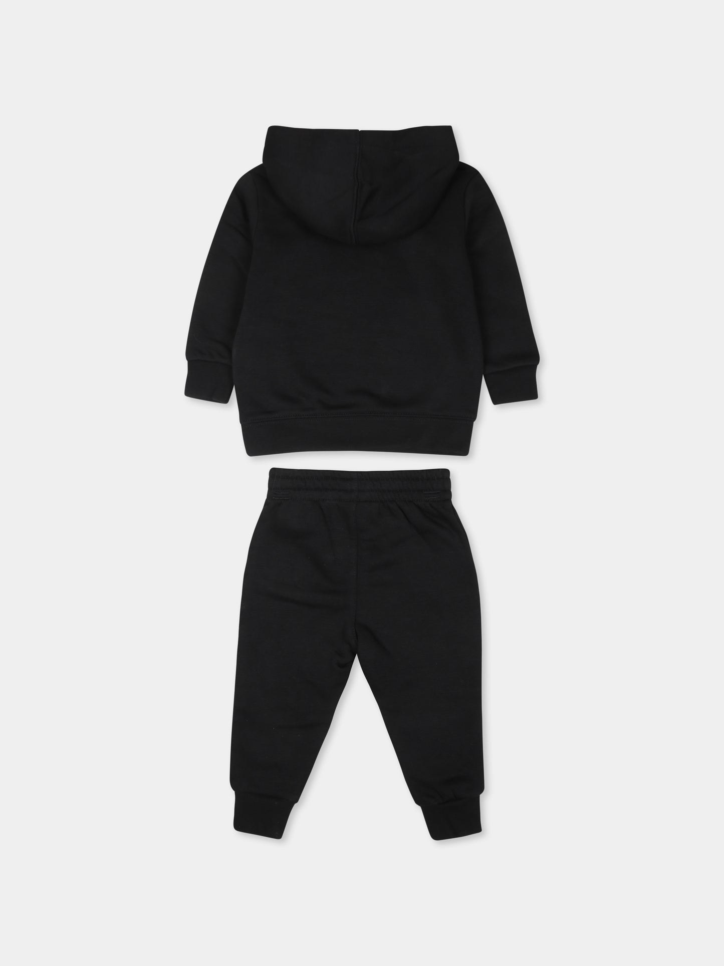Completo nero per neonato con logo,Jordan,65C651 023