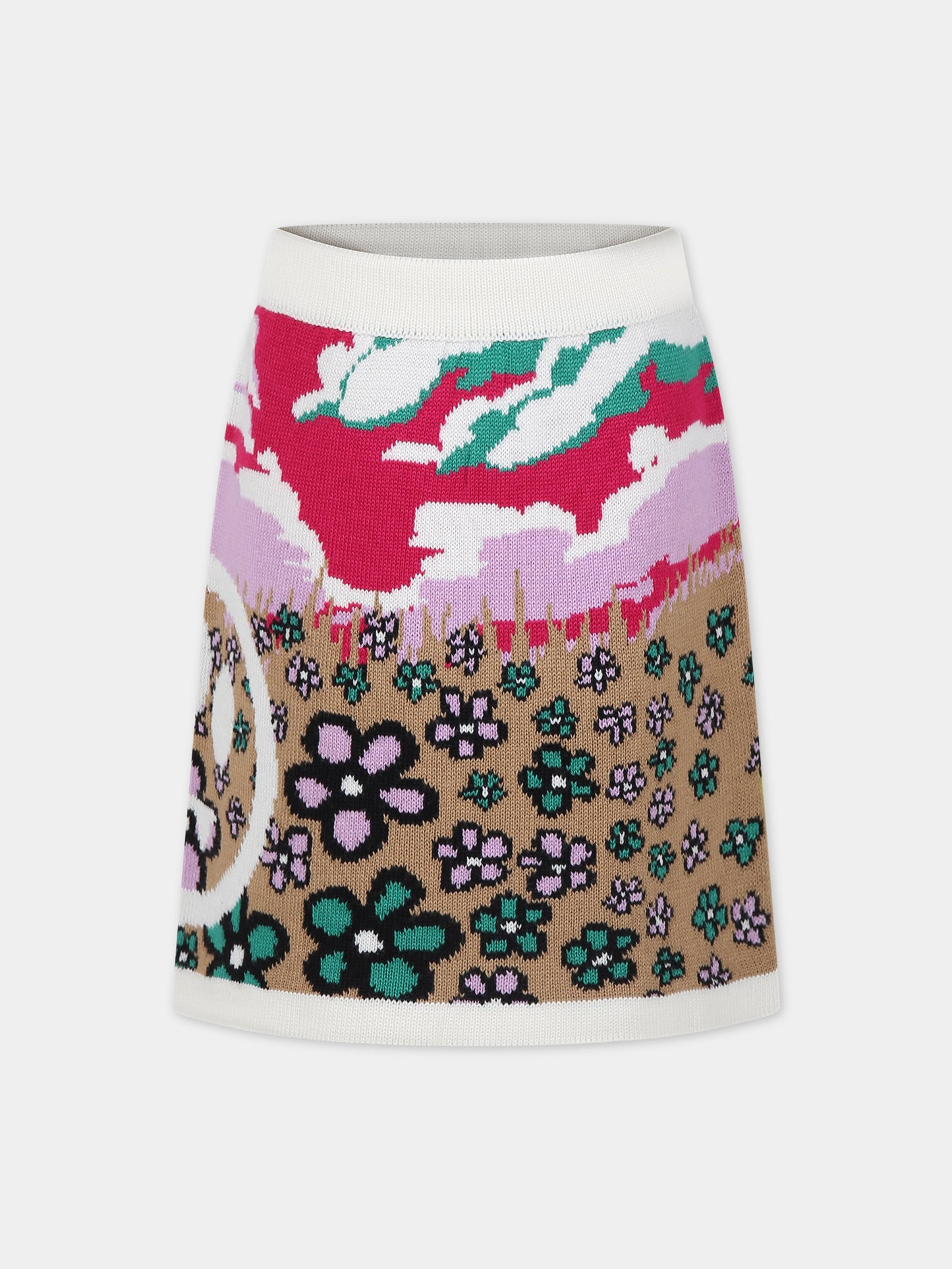 Gonna per bambina multicolor con iconico smile,Barrow,F3BKJGSK058 140