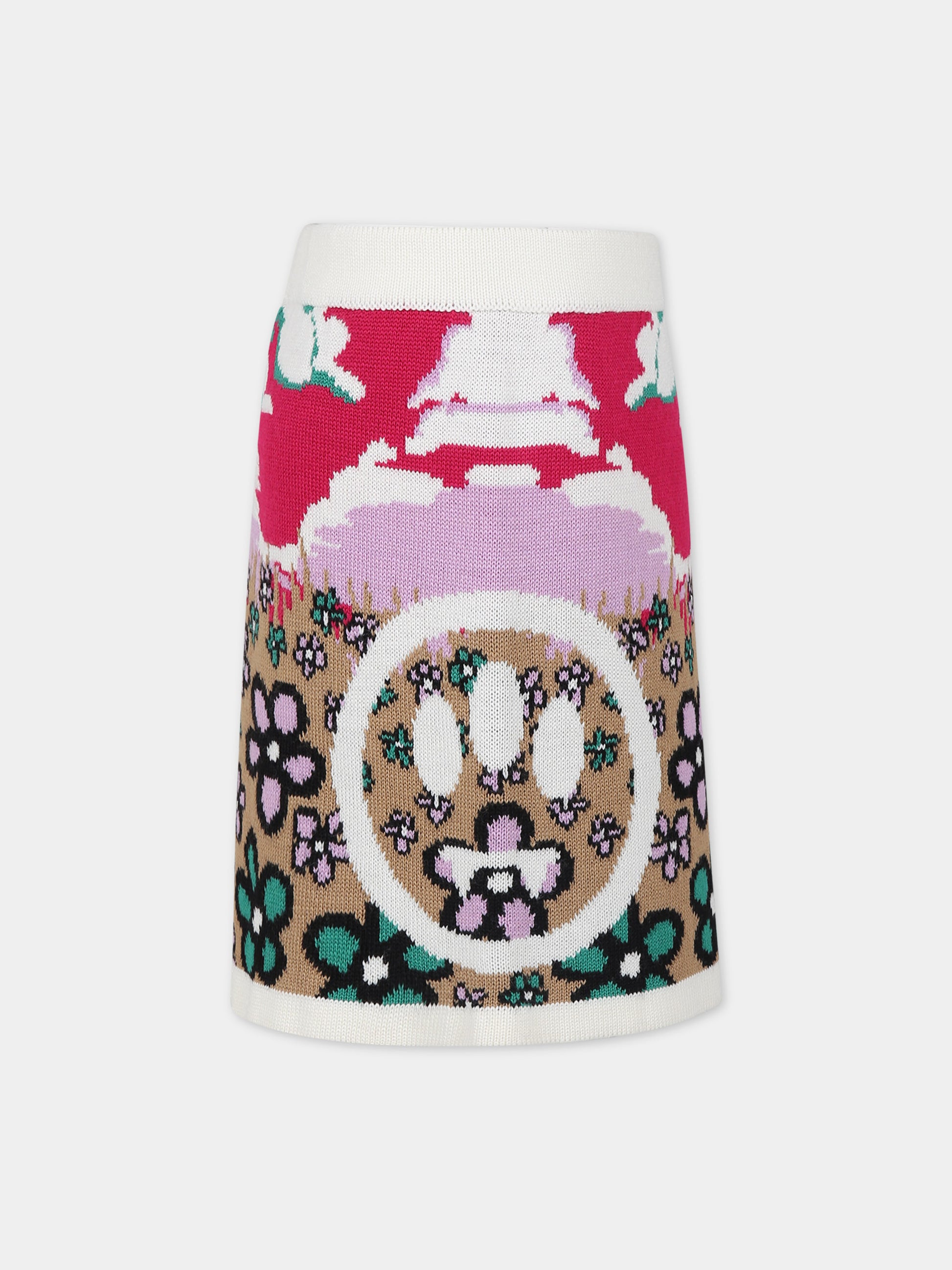 Gonna per bambina multicolor con iconico smile,Barrow,F3BKJGSK058 140