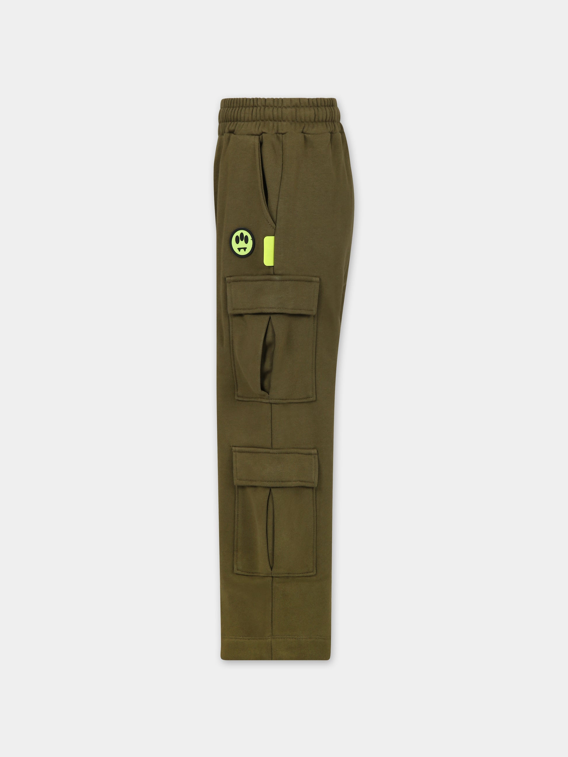 Pantaloni verdi per bambini con logo,Barrow,F3BKJUFP031 BW010