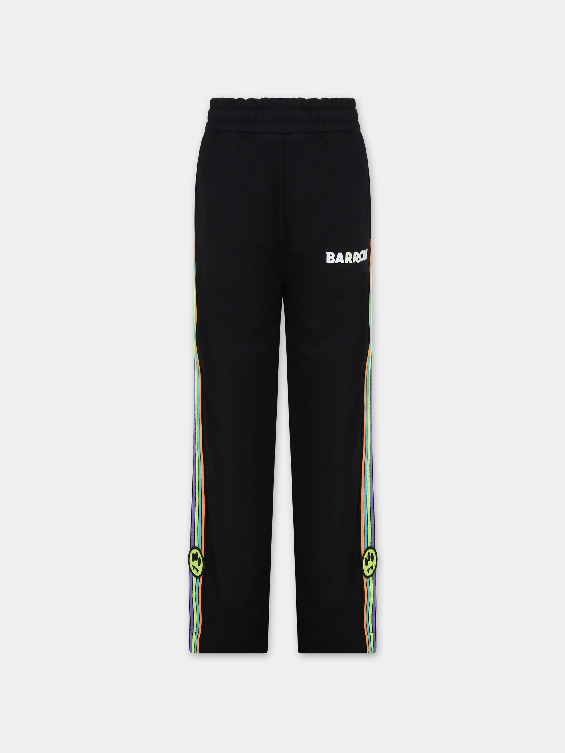 Pantaloni neri per bambini con logo,Barrow,F3BKJUFP100 110