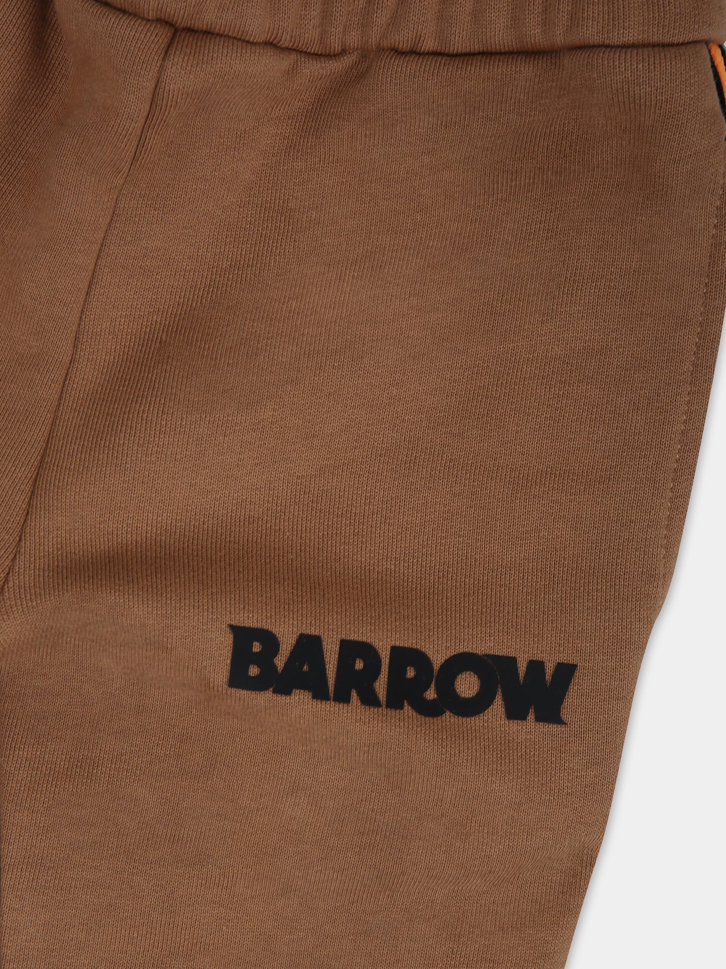 Pantaloni beige per bambini con logo,Barrow,F3BKJUFP100 924