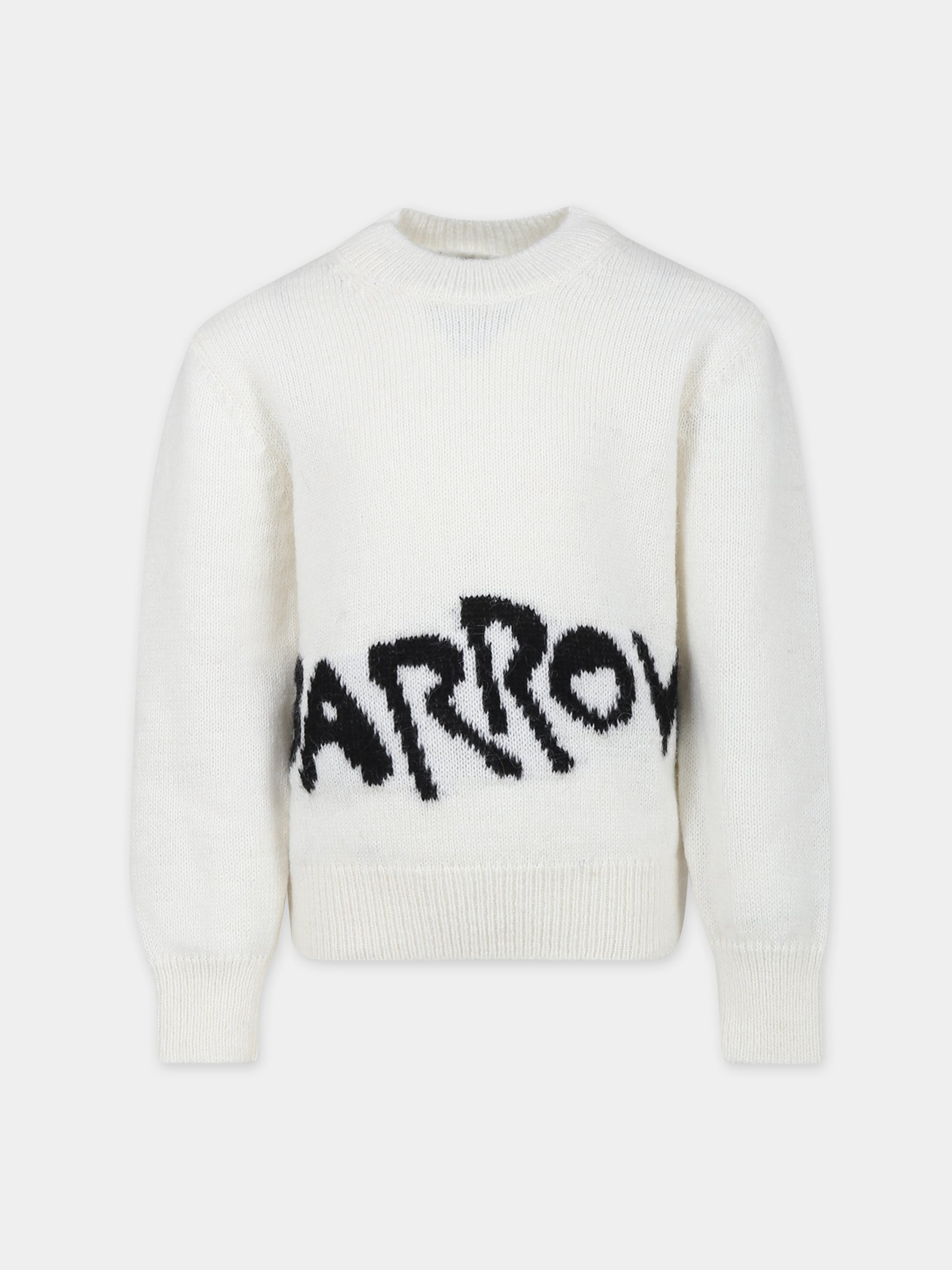 Maglione avorio per bambini con smile,Barrow,F3BKJUJP036 BW009