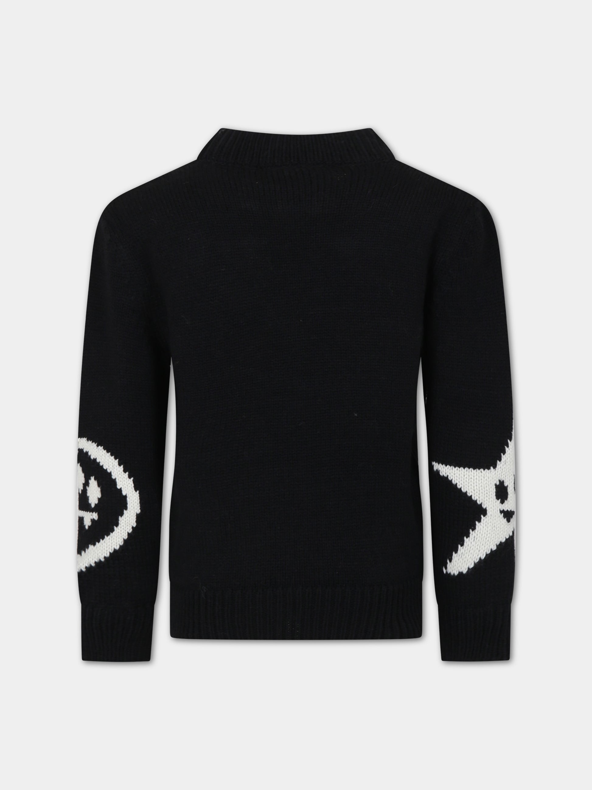 Maglione nero per bambini con smile,Barrow,F3BKJUJP069 110