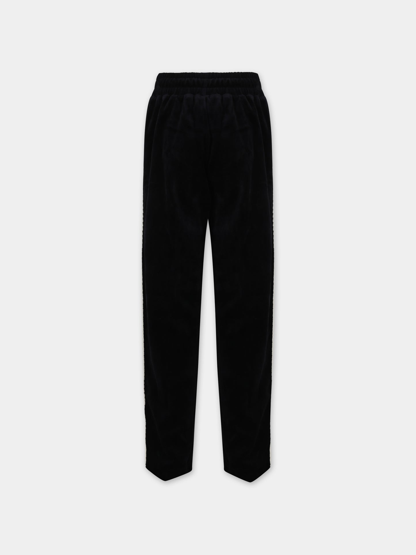 Pantaloni neri per bambina con ricamo,Barrow,F3BKJUPA055 110