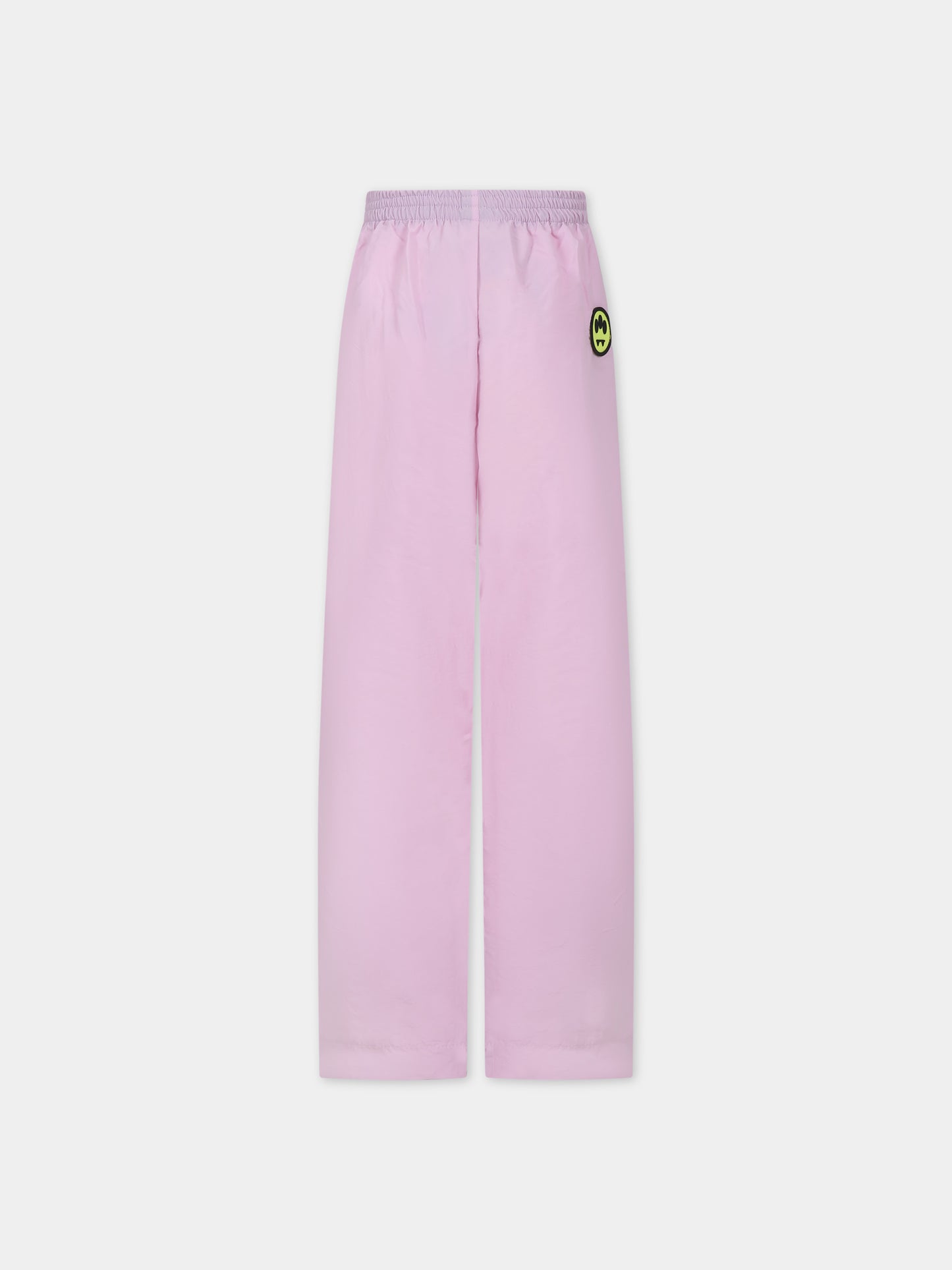 Pantaloni rosa per bambina con logo e smile,Barrow,F3BKJUPA066 BW014