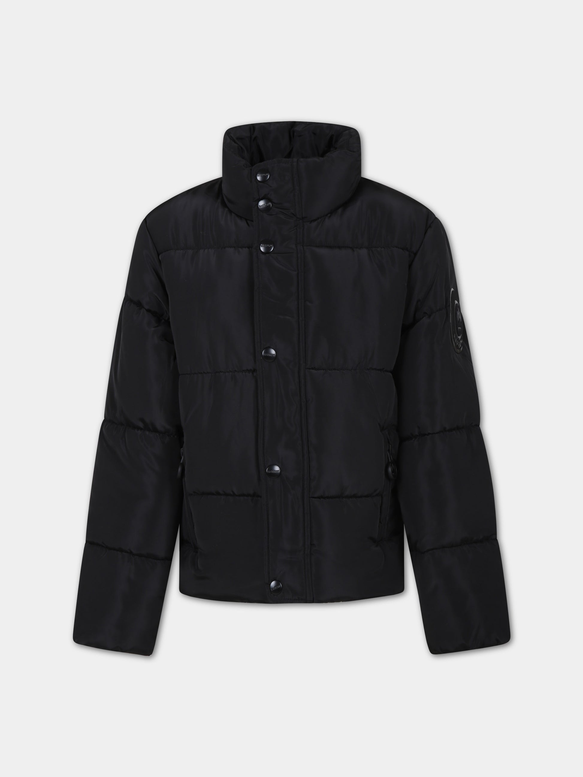 Piumino nero per bambini con logo,Barrow,F3BKJUPF001 110