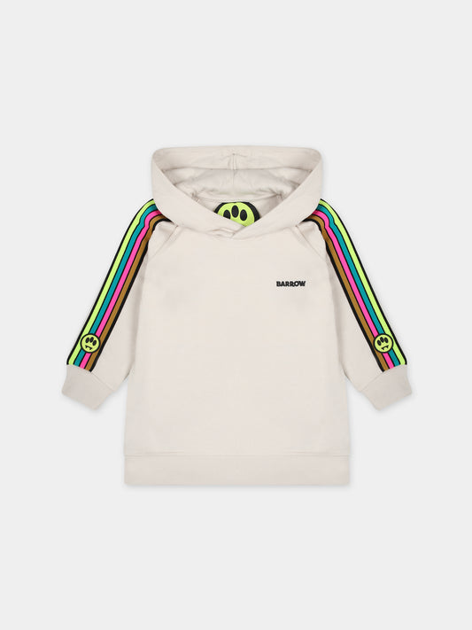 Vestito avorio per neonata con smile,Barrow,F3BKNGDR109 BW009