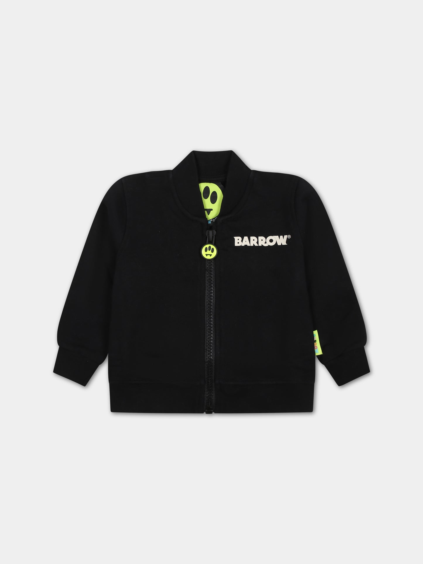 Felpa nera per neonati con logo,Barrow,F3BKNGJK113 110