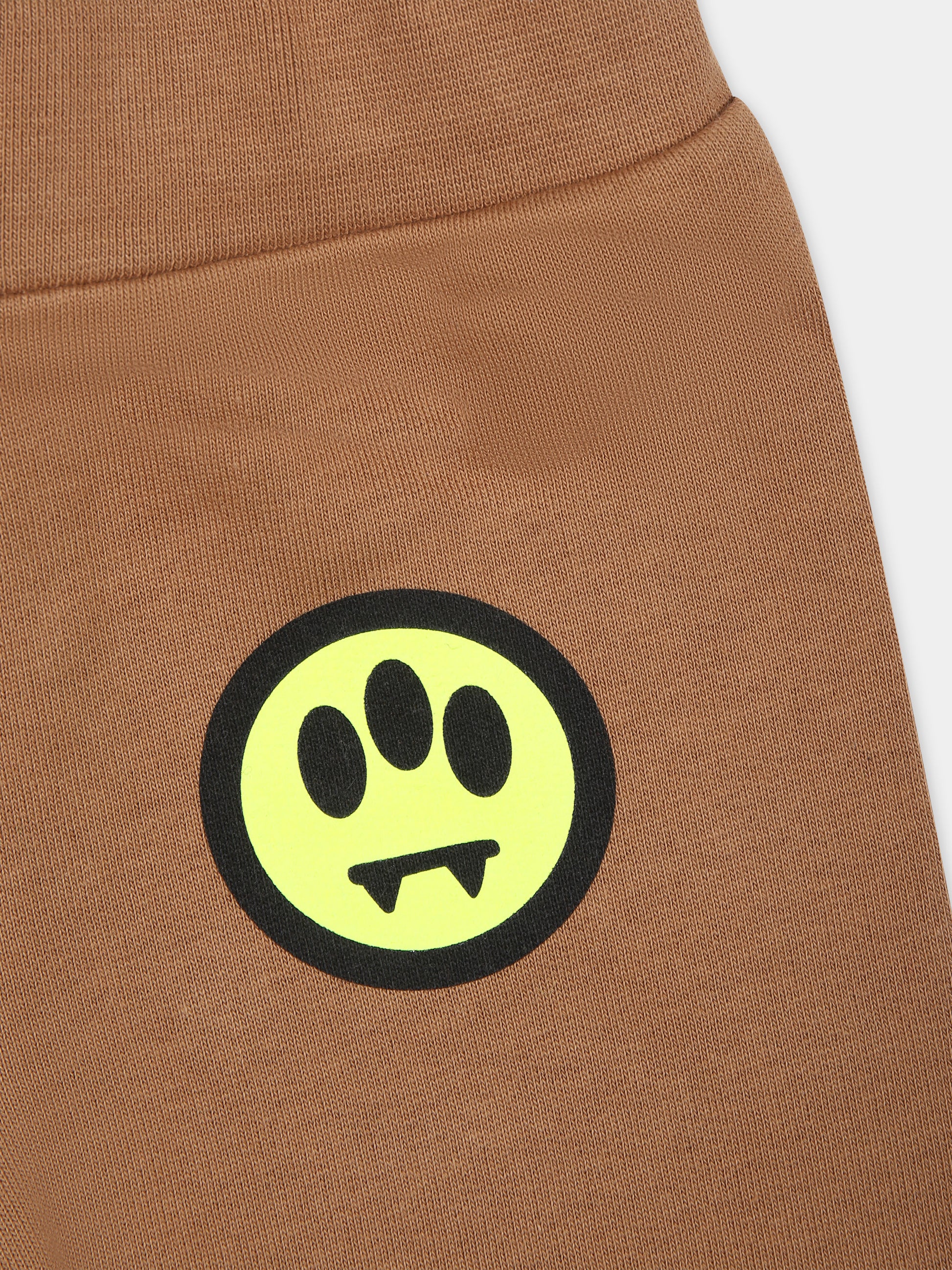 Pantaloni marroni per neonati con logo,Barrow,F3BKUNFP129 924