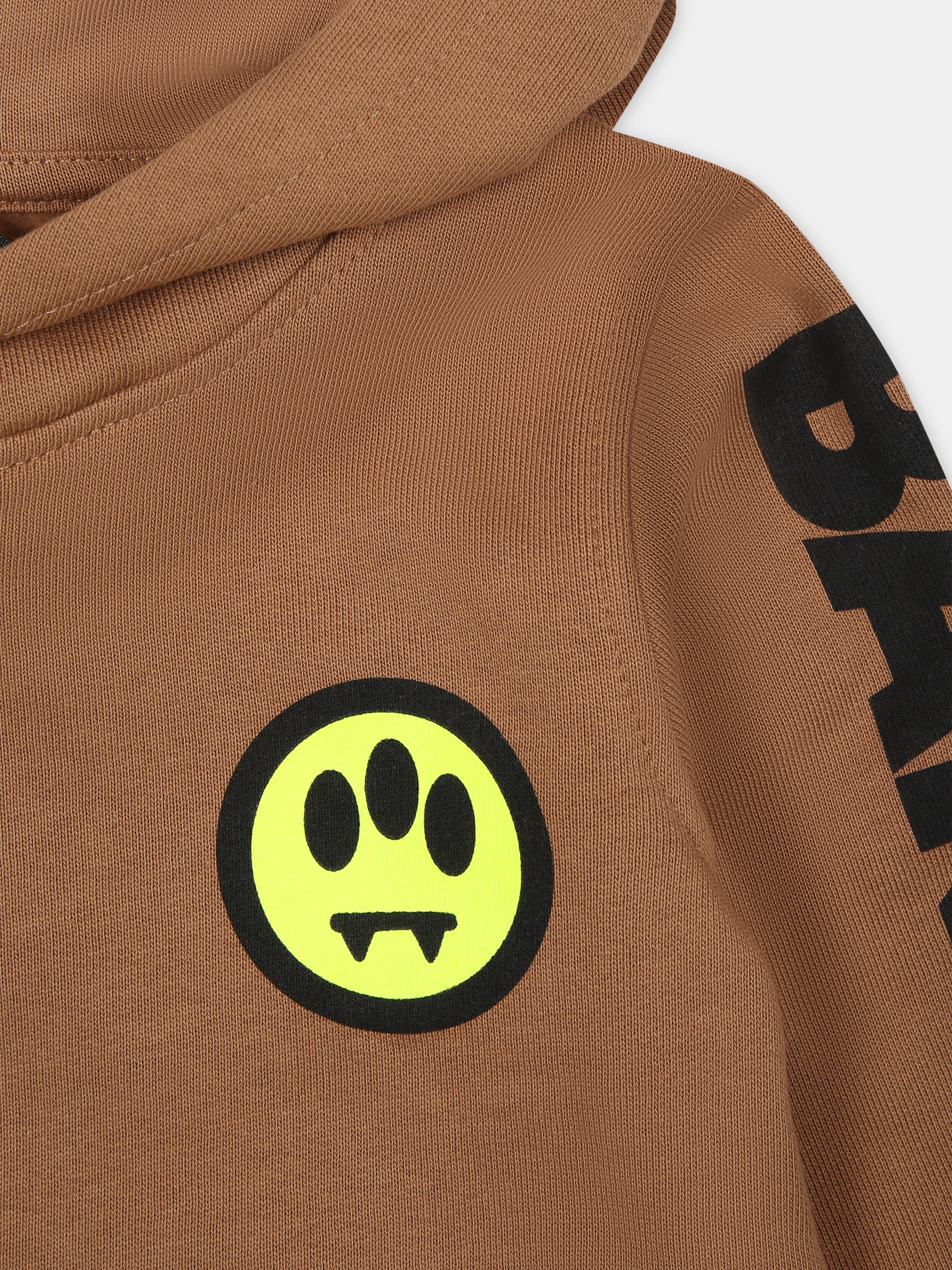 Felpa marrone per neonati con logo,Barrow,F3BKUNHS127 924