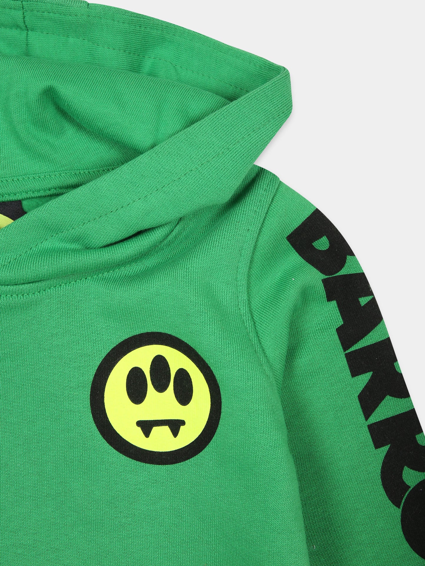 Felpa verde per neonati con logo,Barrow,F3BKUNHS127 BW012