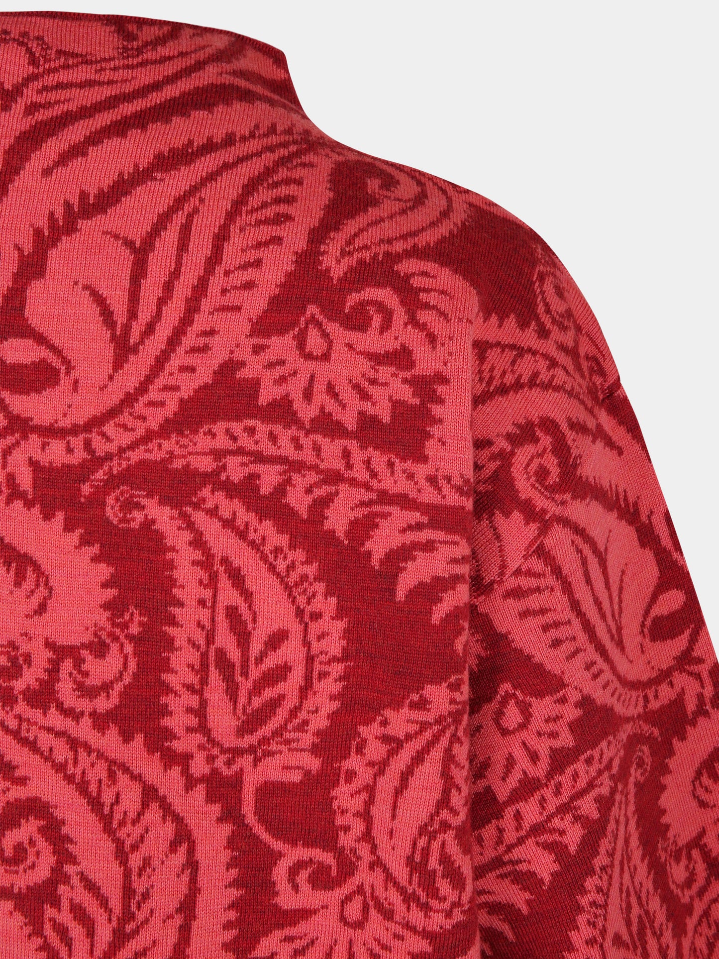 Maglione rosso per bambina con motivo paisley,Etro,GV2A77 W0033 844