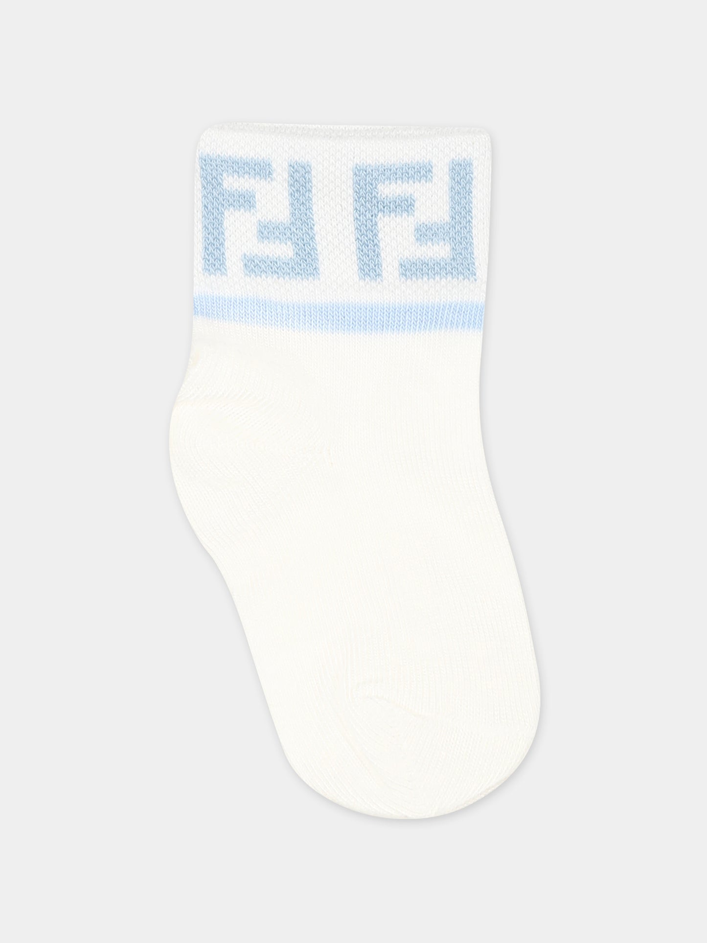 Set calzini multicolor per neonato con doppia F,Fendi Kids,BMN026 ASQV F1PMJ